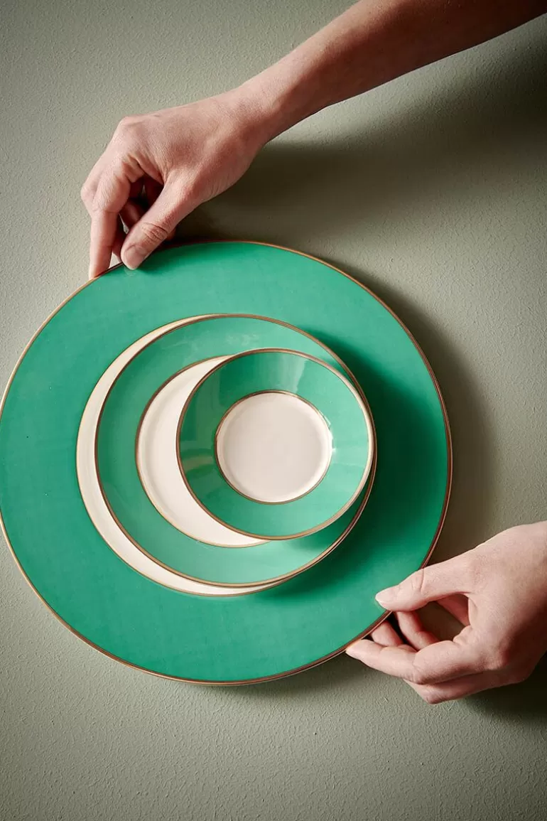 Assiette de Table Chic Pip Studio 28 cm - Vert Émeraude en Promotion Exclusivité