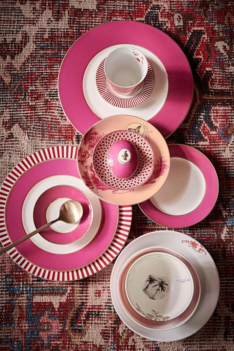 Assiette petit-déjeuner chic Pip Studio - Modèle élégant en rose poudré Ø23cm - Dernières pièces en promotion exclusive