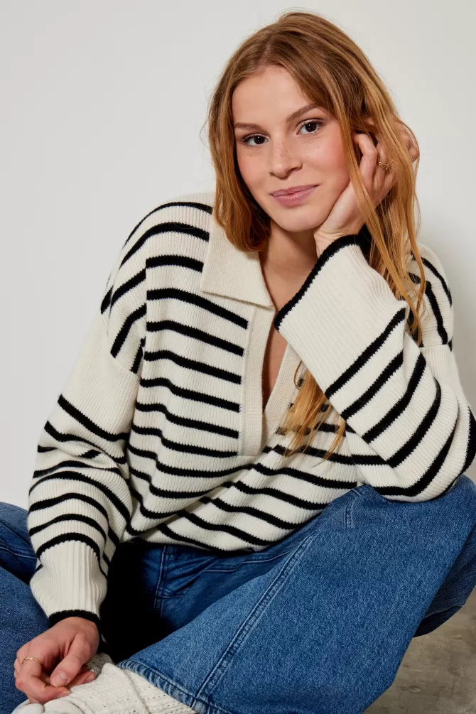 Marinière chic : 5 jeans assortis avec pull-overs et gilets marins - Collection Sailor pour un look décontracté
