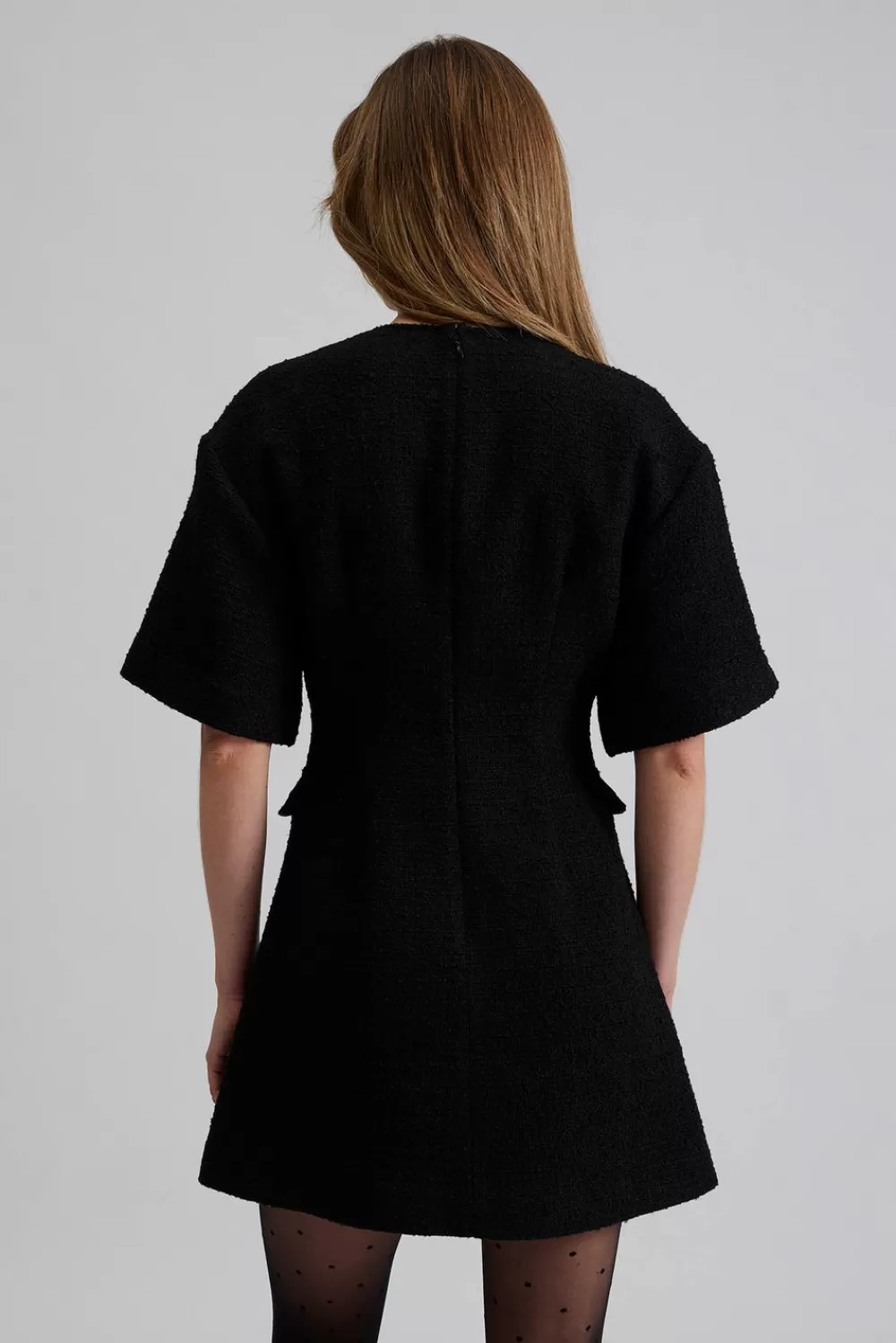 Robe Malina Rayna® - Noir Intense pour Soirée Élégante en Coupe Courte