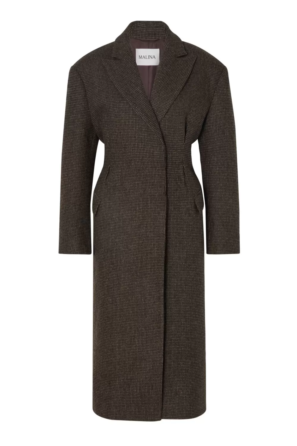 Élégante veste légère Malina Reese - Motif carreaux marron tendance - Style urbain printemps-été