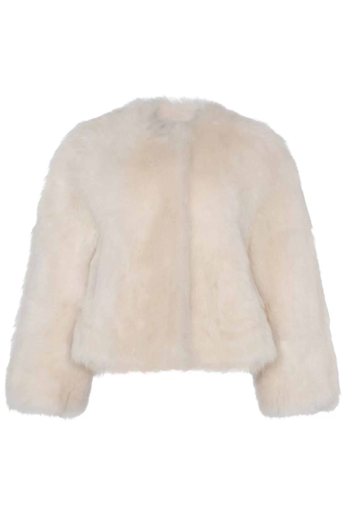 Veste réversible en agneau shearling Toscana - Design sans col avec manches trois-quarts - Collection GORSKI Montréal pour femme