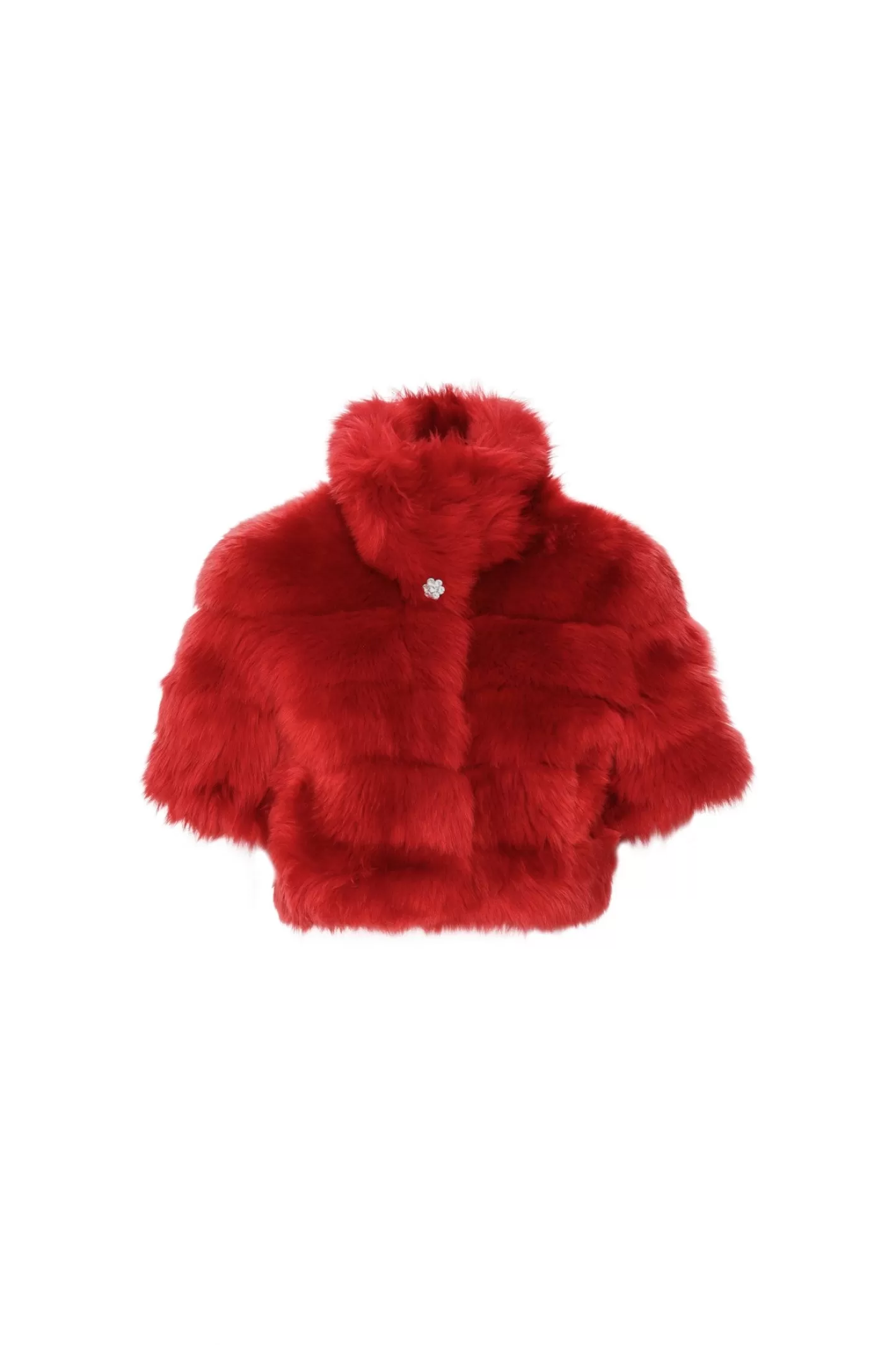 Boléro réversible en agneau shearling GORSKI - Style Montréalais élégant avec manches courtes - Veste légère pour femme
