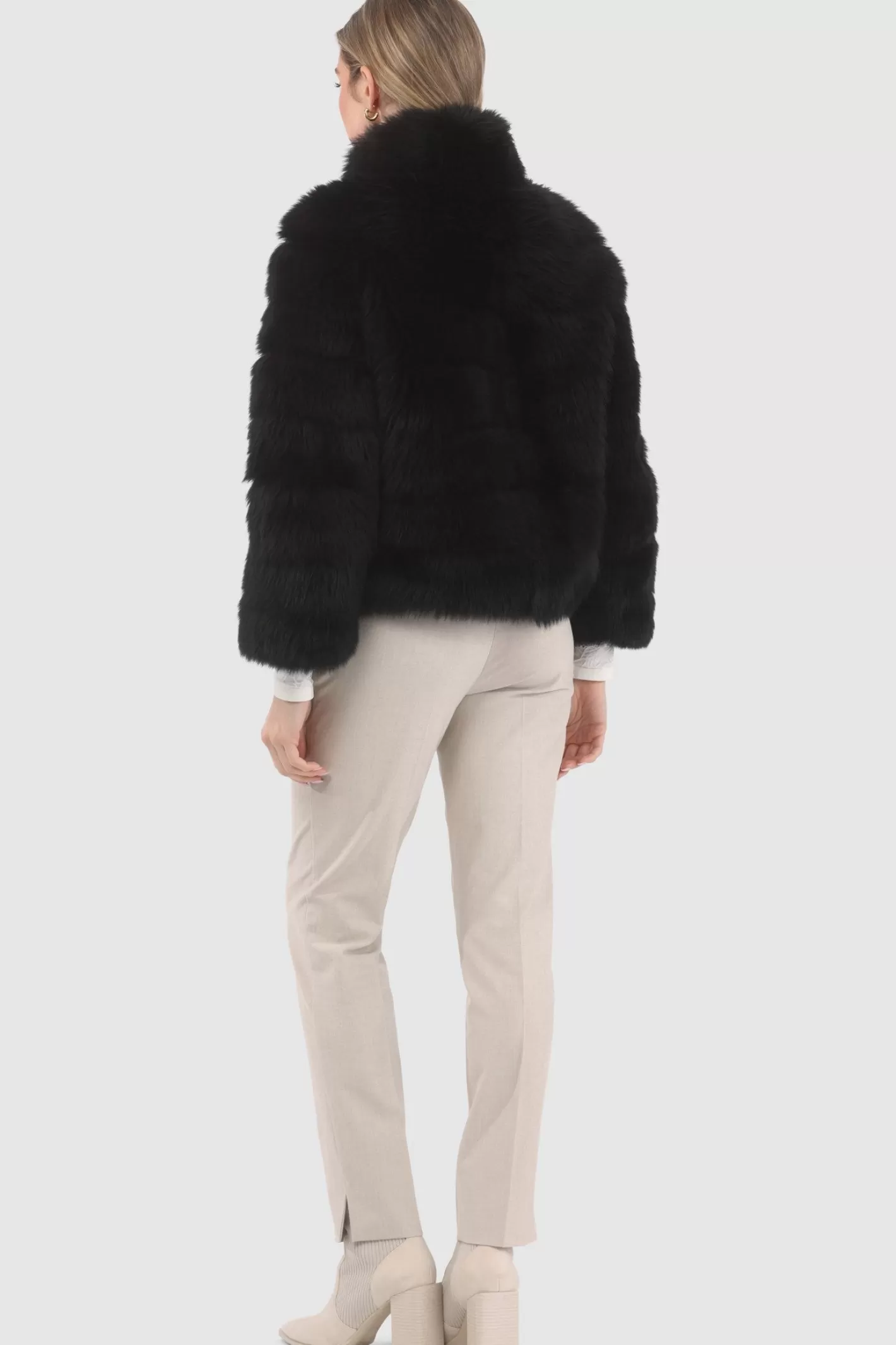 Veste réversible GORSKI Montréal en laine mérinos et agneau shearling - Manches courtes stylisées pour look urbain