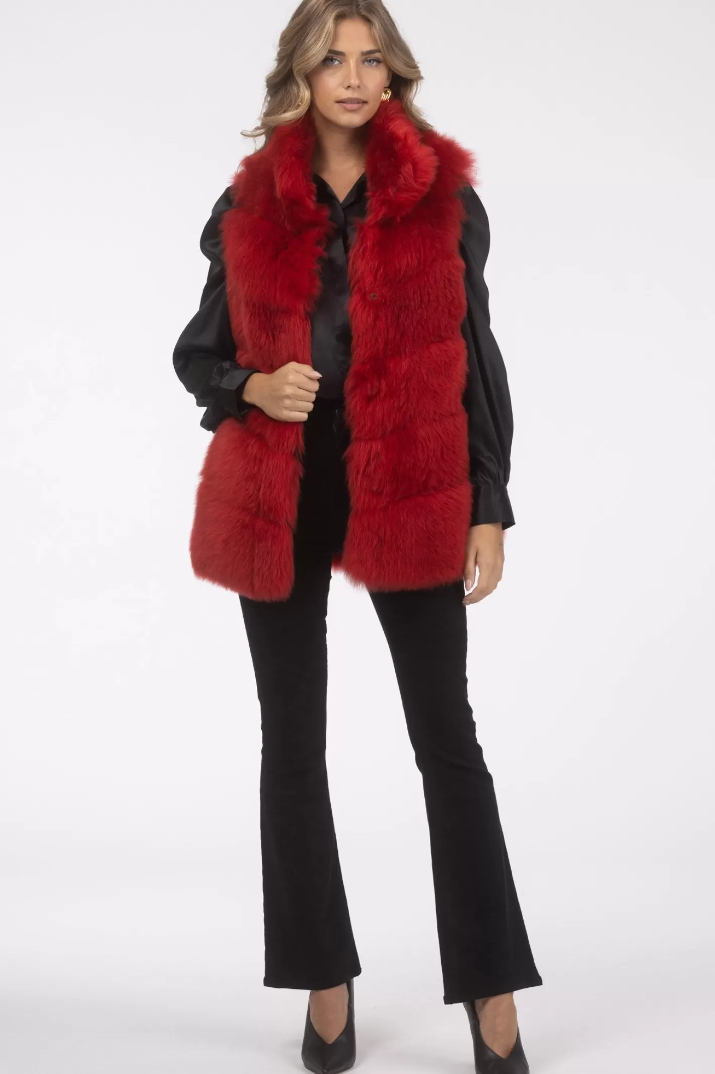 Veste réversible GORSKI Montréal - Doublure en laine mérinos et agneau shearling pour femme (Style décontracté élégant)