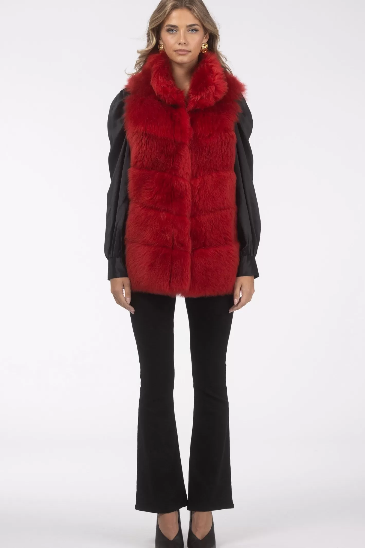 Veste réversible GORSKI Montréal - Doublure en laine mérinos et agneau shearling pour femme (Style décontracté élégant)