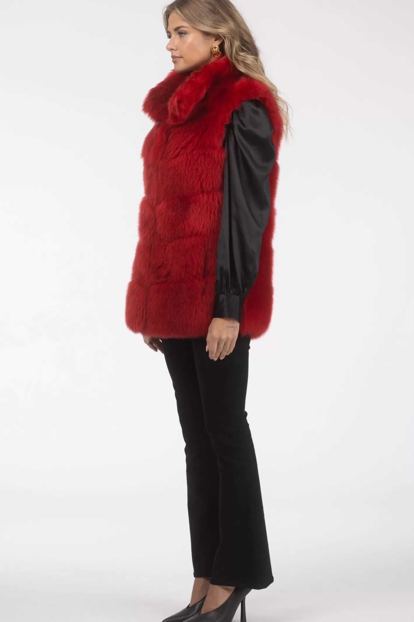 Veste réversible GORSKI Montréal - Doublure en laine mérinos et agneau shearling pour femme (Style décontracté élégant)