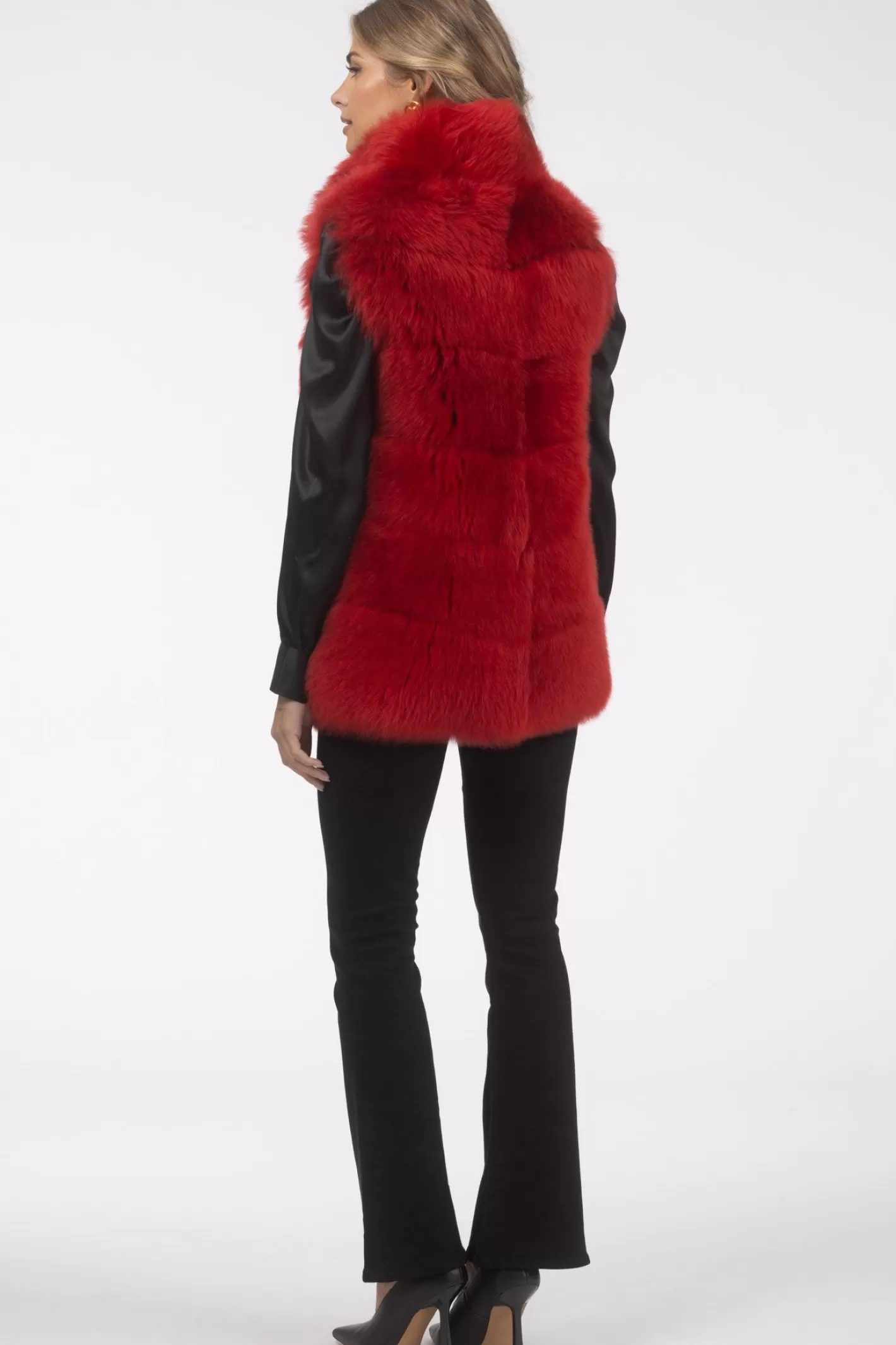 Veste réversible GORSKI Montréal - Doublure en laine mérinos et agneau shearling pour femme (Style décontracté élégant)