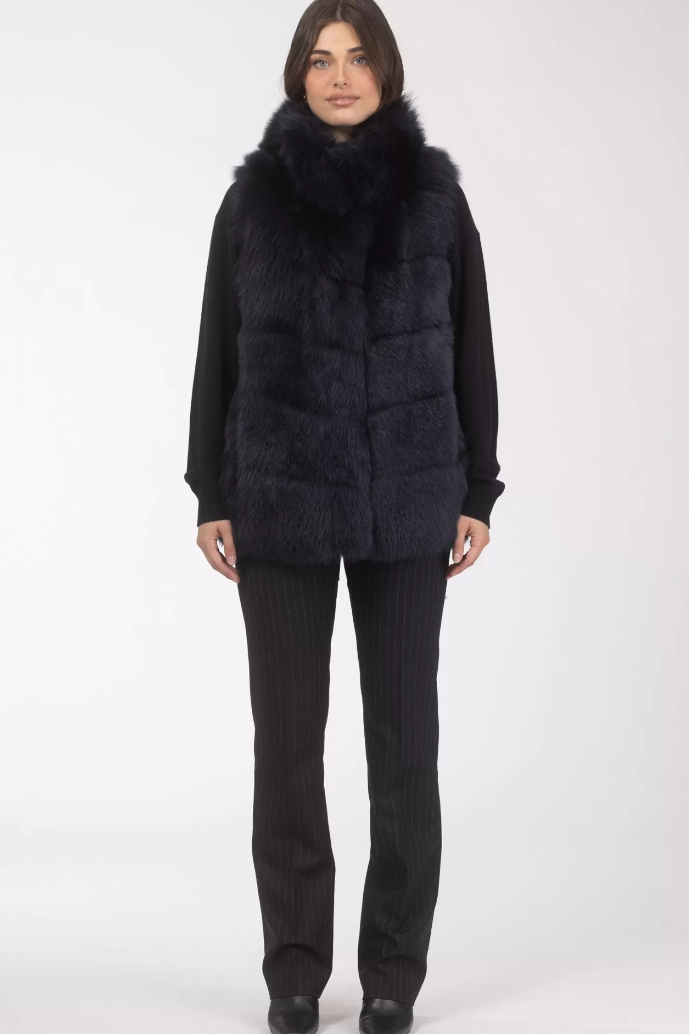 Veste réversible GORSKI Montréal - Doublure en laine mérinos et agneau shearling pour femme (Style décontracté élégant)