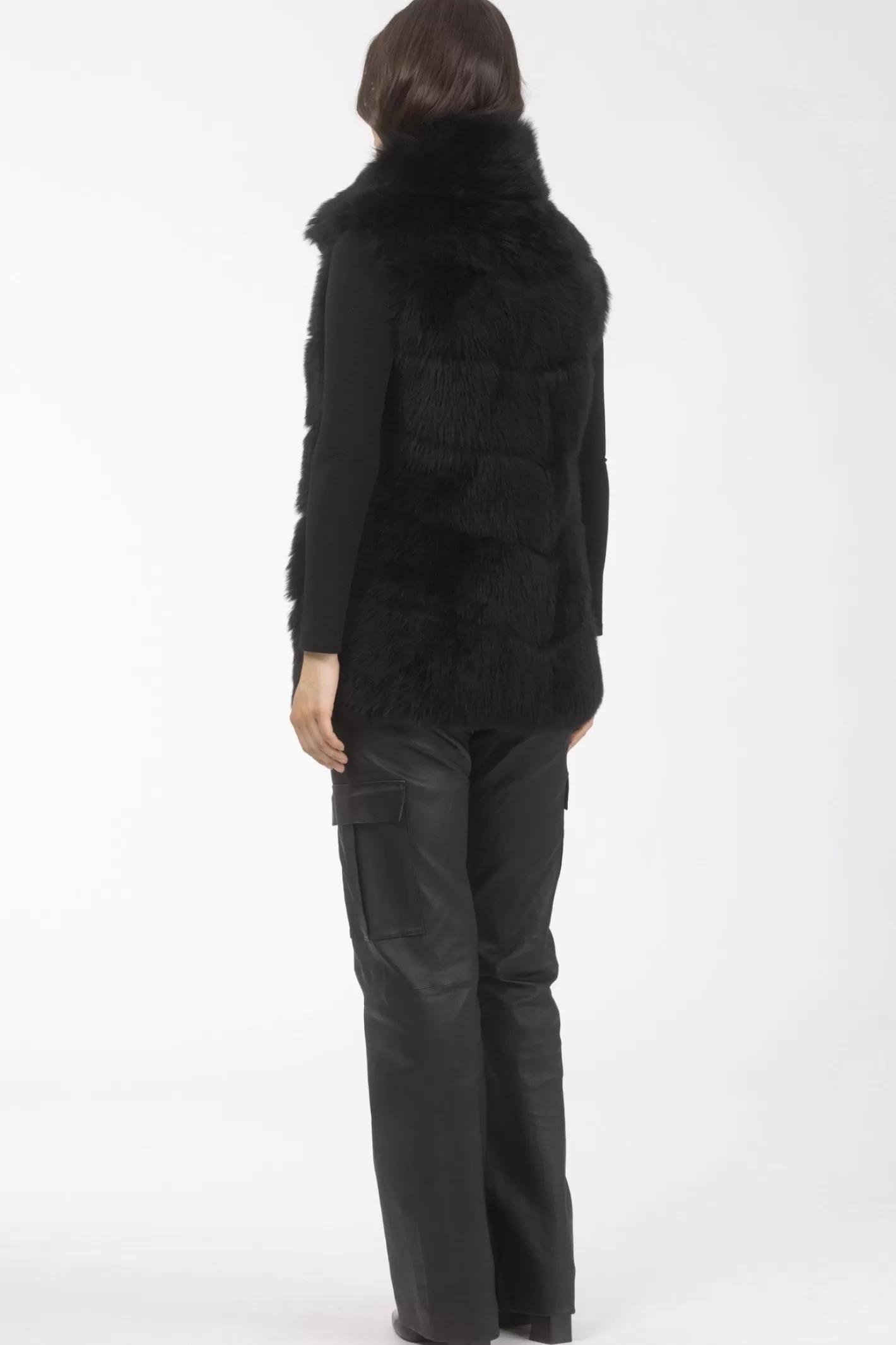 Veste réversible GORSKI Montréal - Doublure en laine mérinos et agneau shearling pour femme (Style décontracté élégant)