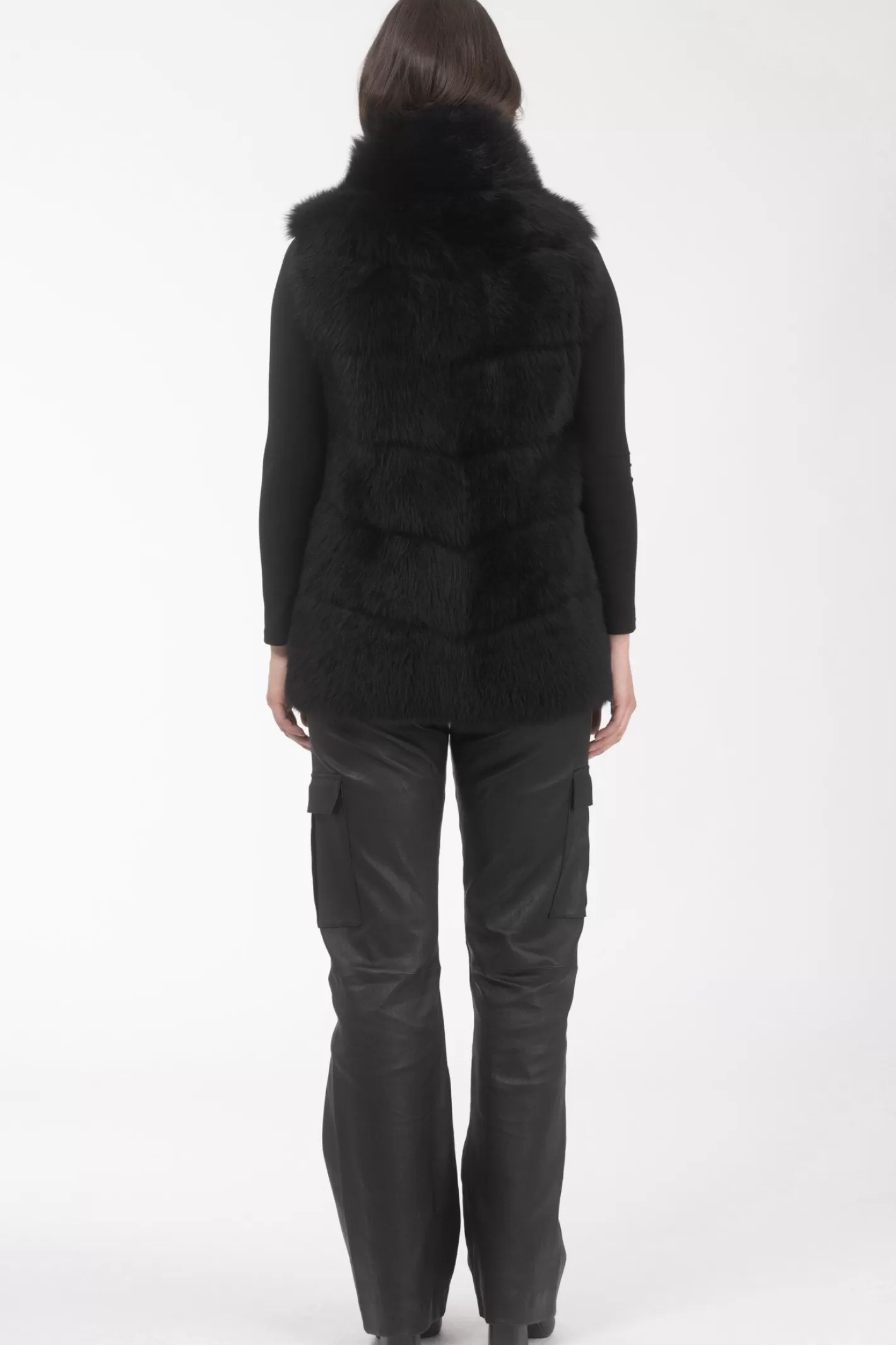 Veste réversible GORSKI Montréal - Doublure en laine mérinos et agneau shearling pour femme (Style décontracté élégant)