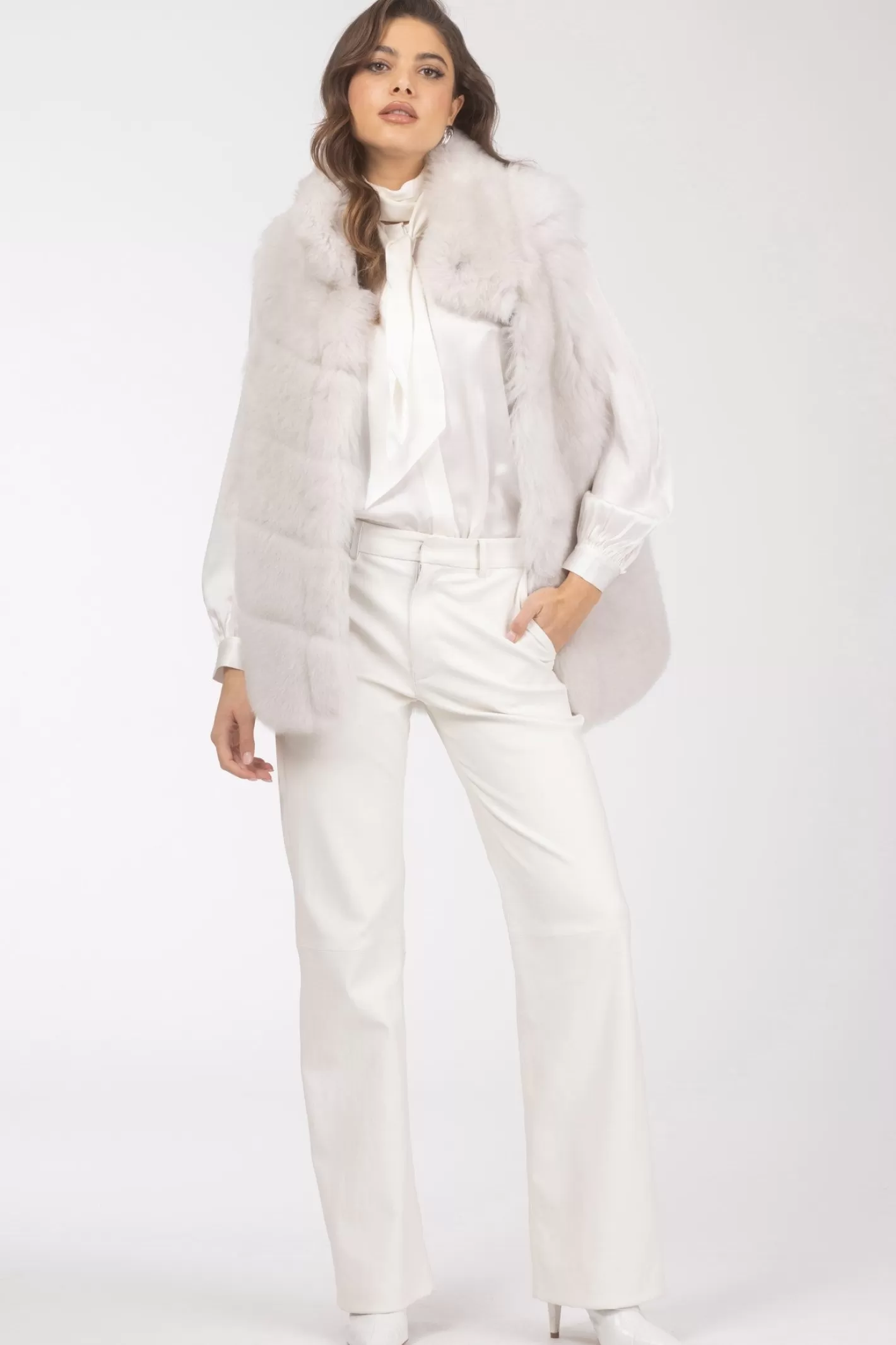 Veste réversible GORSKI Montréal - Doublure en laine mérinos et agneau shearling pour femme (Style décontracté élégant)