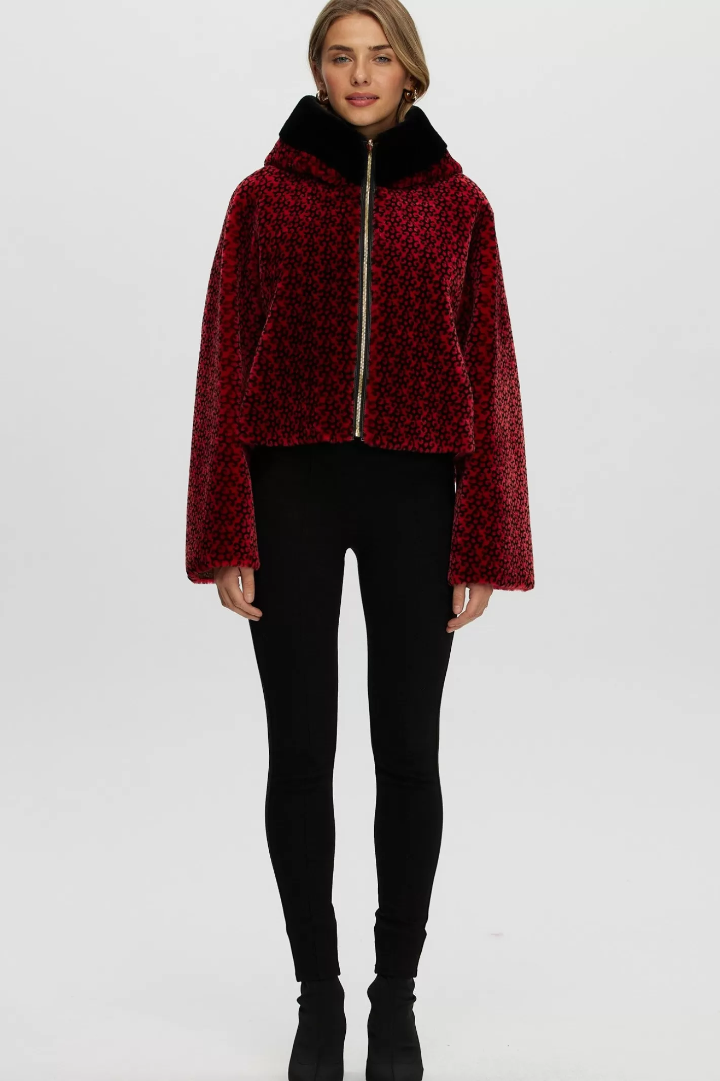 Manteau d'hiver réversible femme en laine mérinos et agneau - Style urbain Montréal par GORSKI