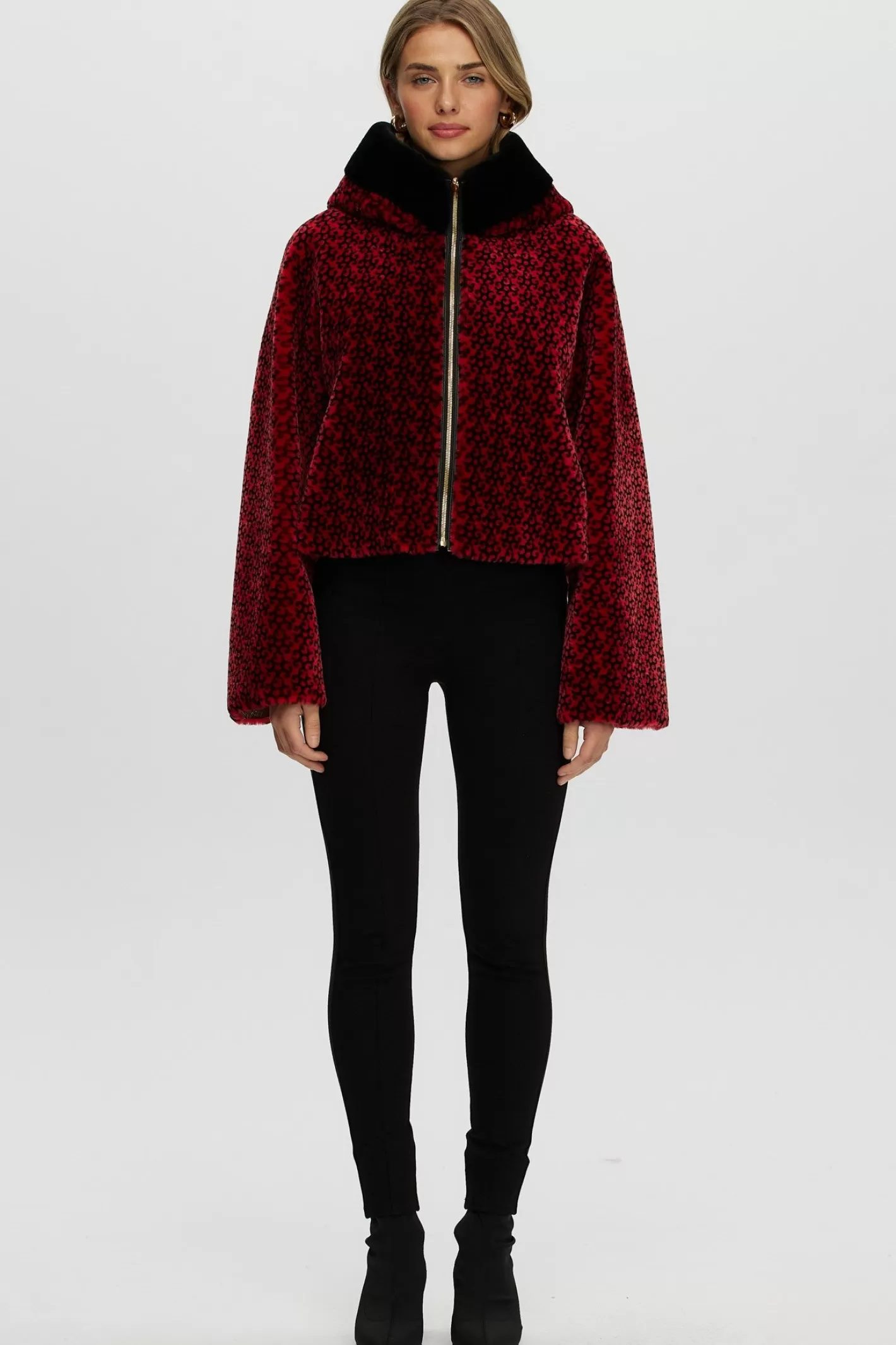 Manteau d'hiver réversible femme en laine mérinos et agneau - Style urbain Montréal par GORSKI