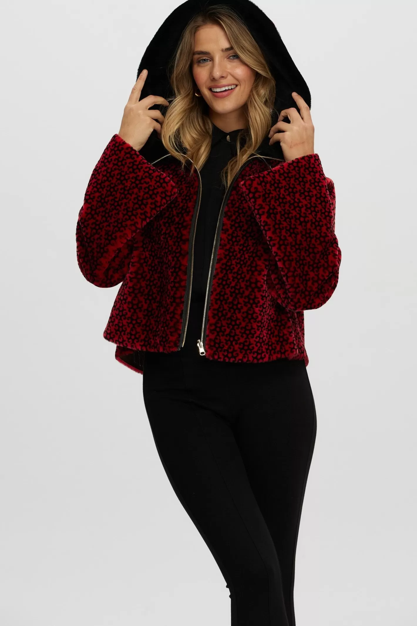 Manteau d'hiver réversible femme en laine mérinos et agneau - Style urbain Montréal par GORSKI