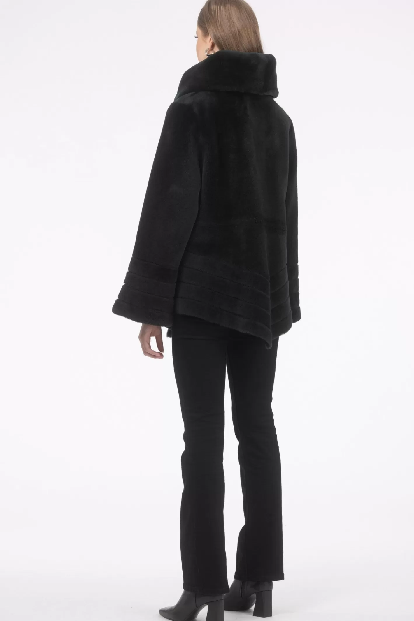 Veste doudoune réversible GORSKI style Montréal - Mélange mérinos et agneau à laine vierge avec capuche amovible pour l'hiver