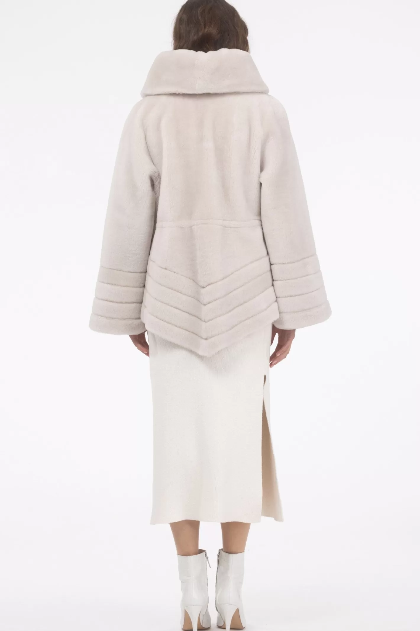 Veste doudoune réversible GORSKI style Montréal - Mélange mérinos et agneau à laine vierge avec capuche amovible pour l'hiver