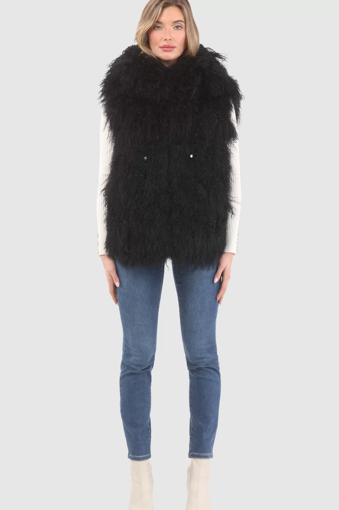 Veste réversible femme GORSKI Montréal - Édition exclusive en agneau shearling mongol avec doublure en laine et cachemire Loro Piana - Confort hiver et élégance intemporelle 

(Note : J'ai restructuré la phrase pour une lecture plus fluide, ajouté des termes évocateurs comme 