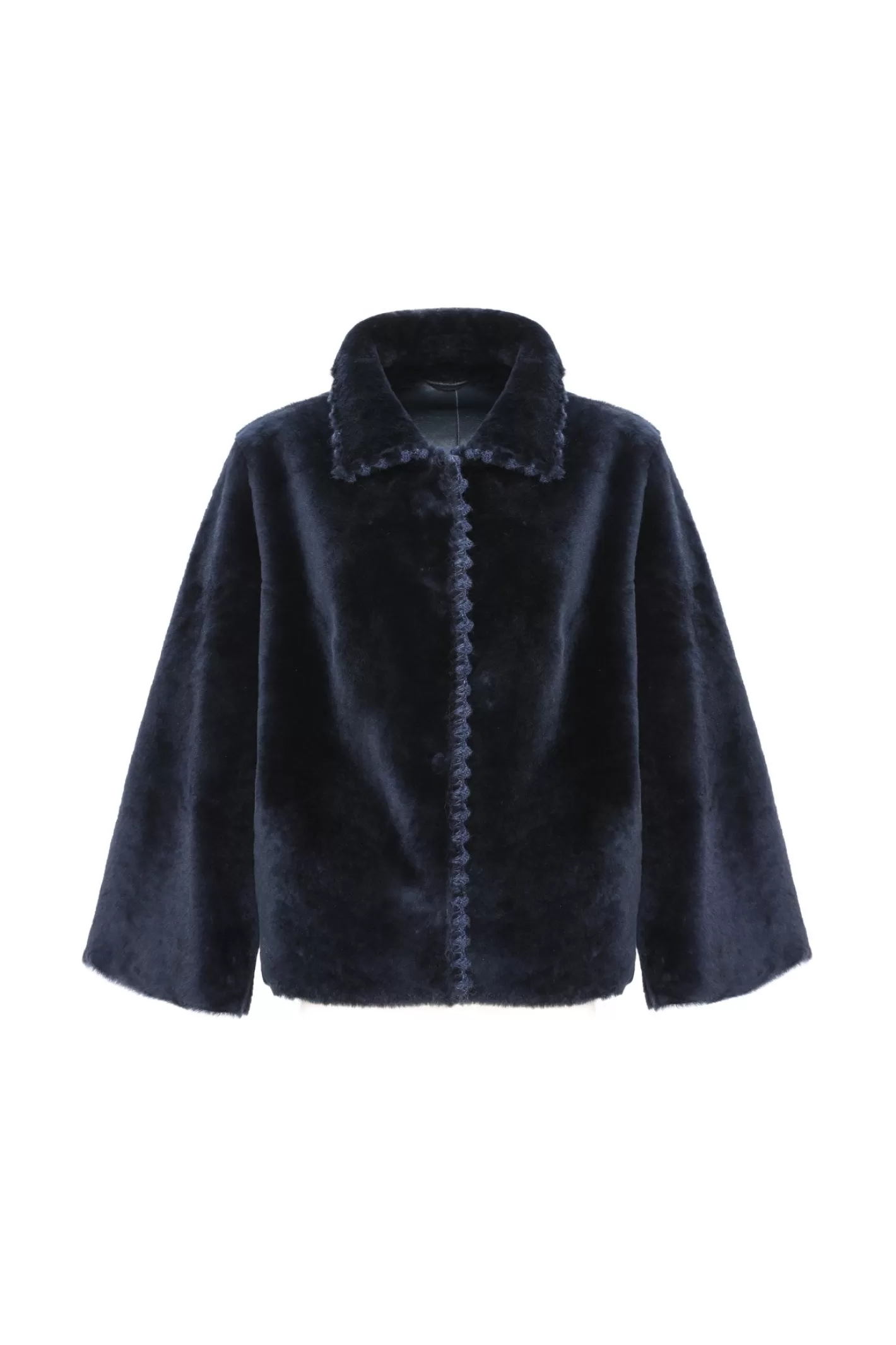 Veste réversible GORSKI Montréal - Doudoune en shearling premium avec broderies artisanales pour femme