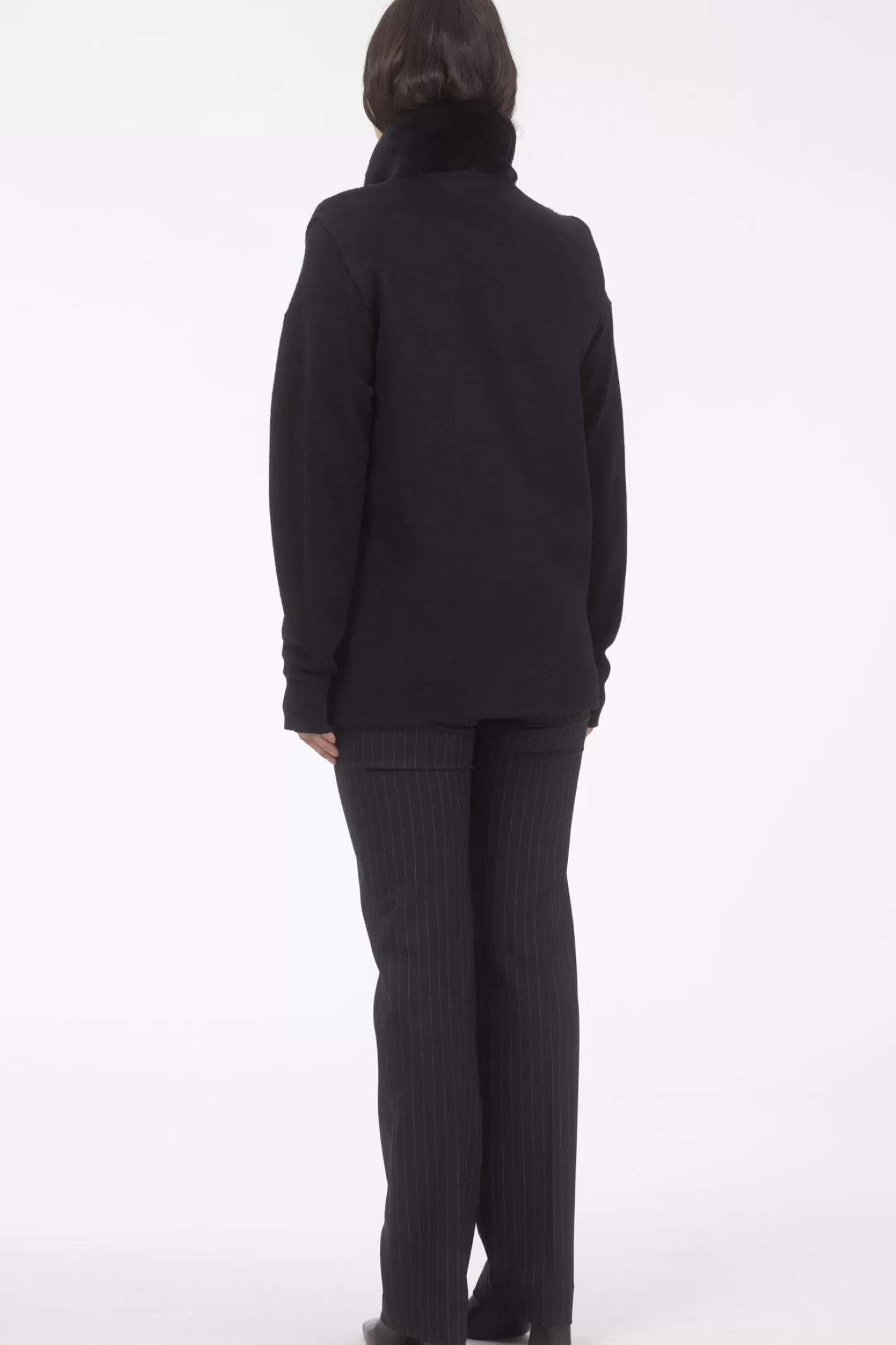 Doudoune réversible femme GORSKI Montréal - Mouton shearling doux avec doublure en cachemire et laine premium, style urbain élégant