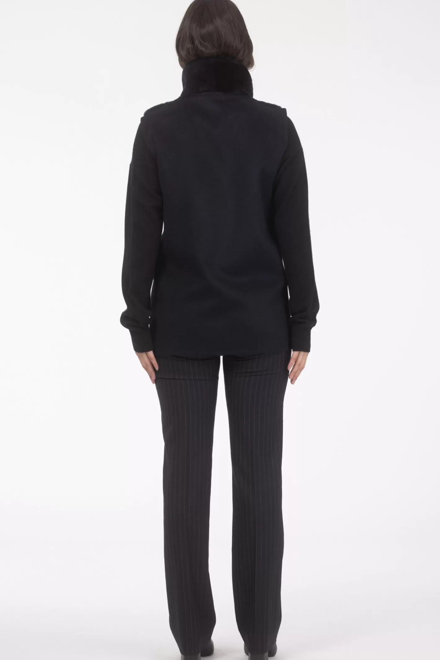 Doudoune réversible femme GORSKI Montréal - Mouton shearling doux avec doublure en cachemire et laine premium, style urbain élégant