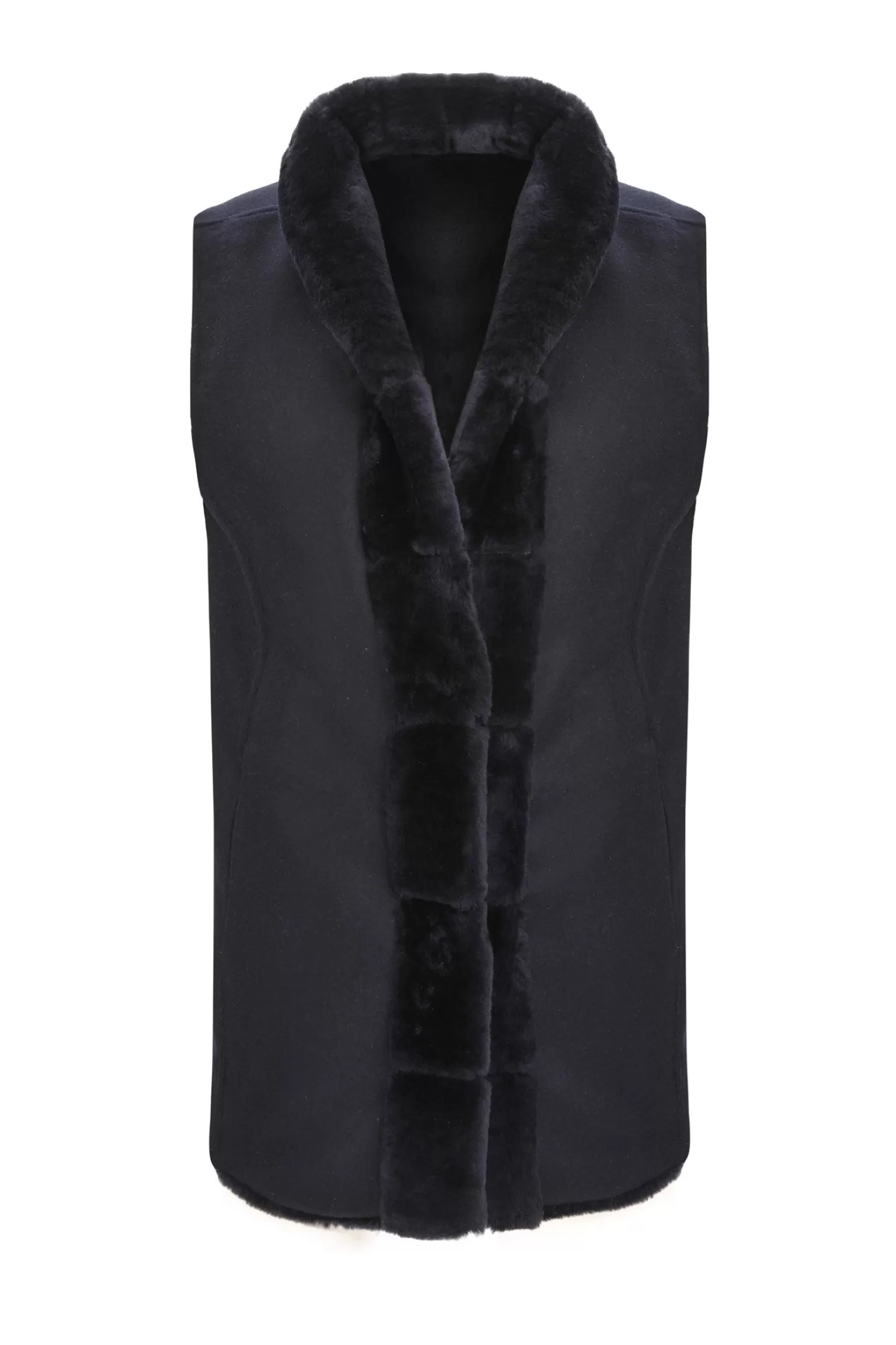 Doudoune réversible femme GORSKI Montréal - Mouton shearling doux avec doublure en cachemire et laine premium, style urbain élégant