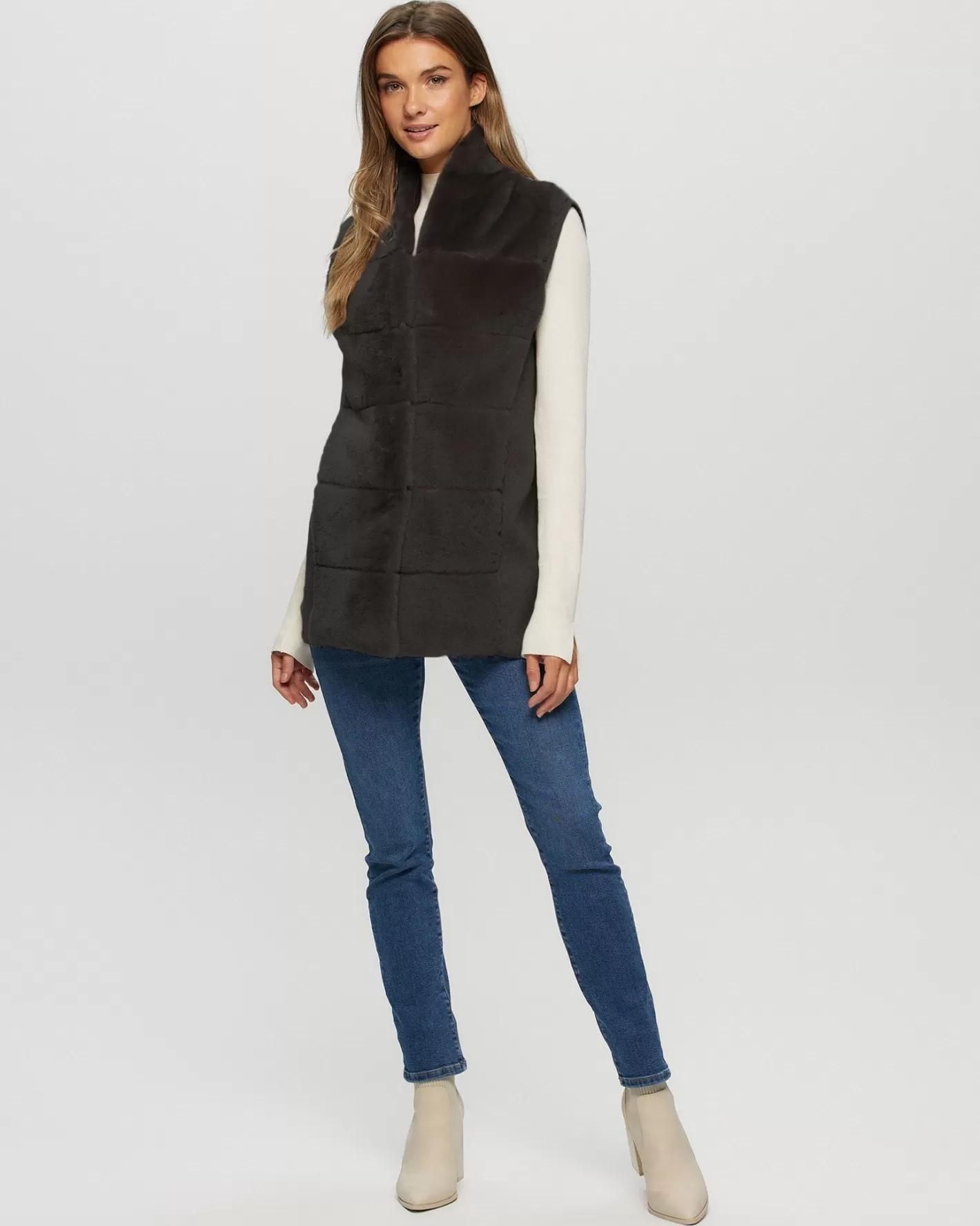 Doudoune réversible femme GORSKI Montréal - Mouton shearling doux avec doublure en cachemire et laine premium, style urbain élégant