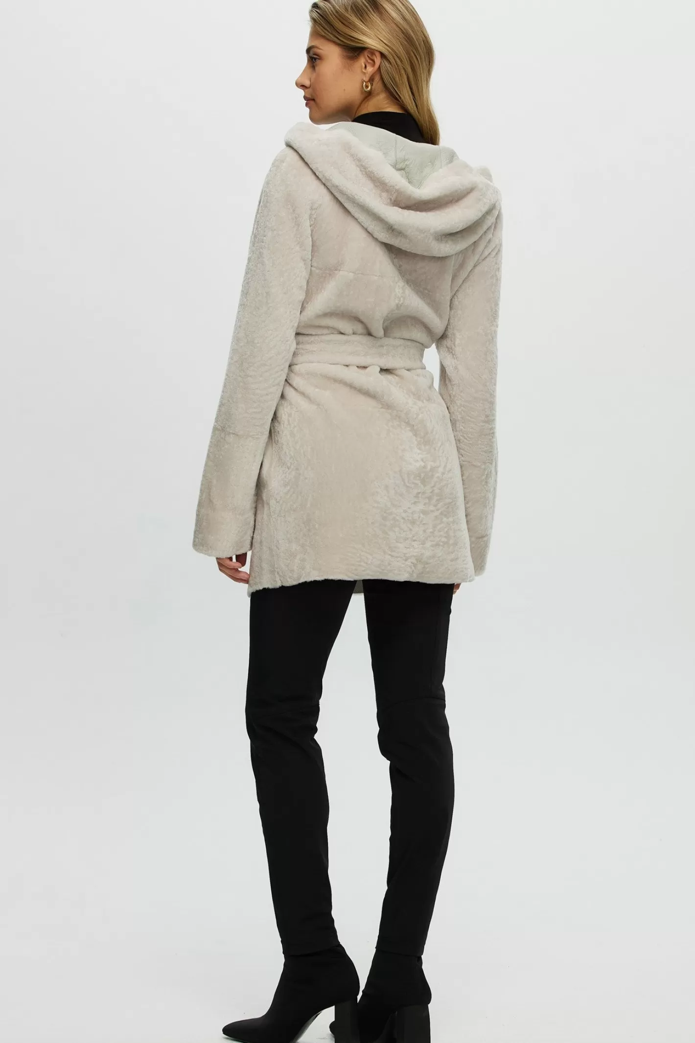 Parka réversible femme GORSKI Montréal - Doudoune en agneau shearling avec fermeture éclair
