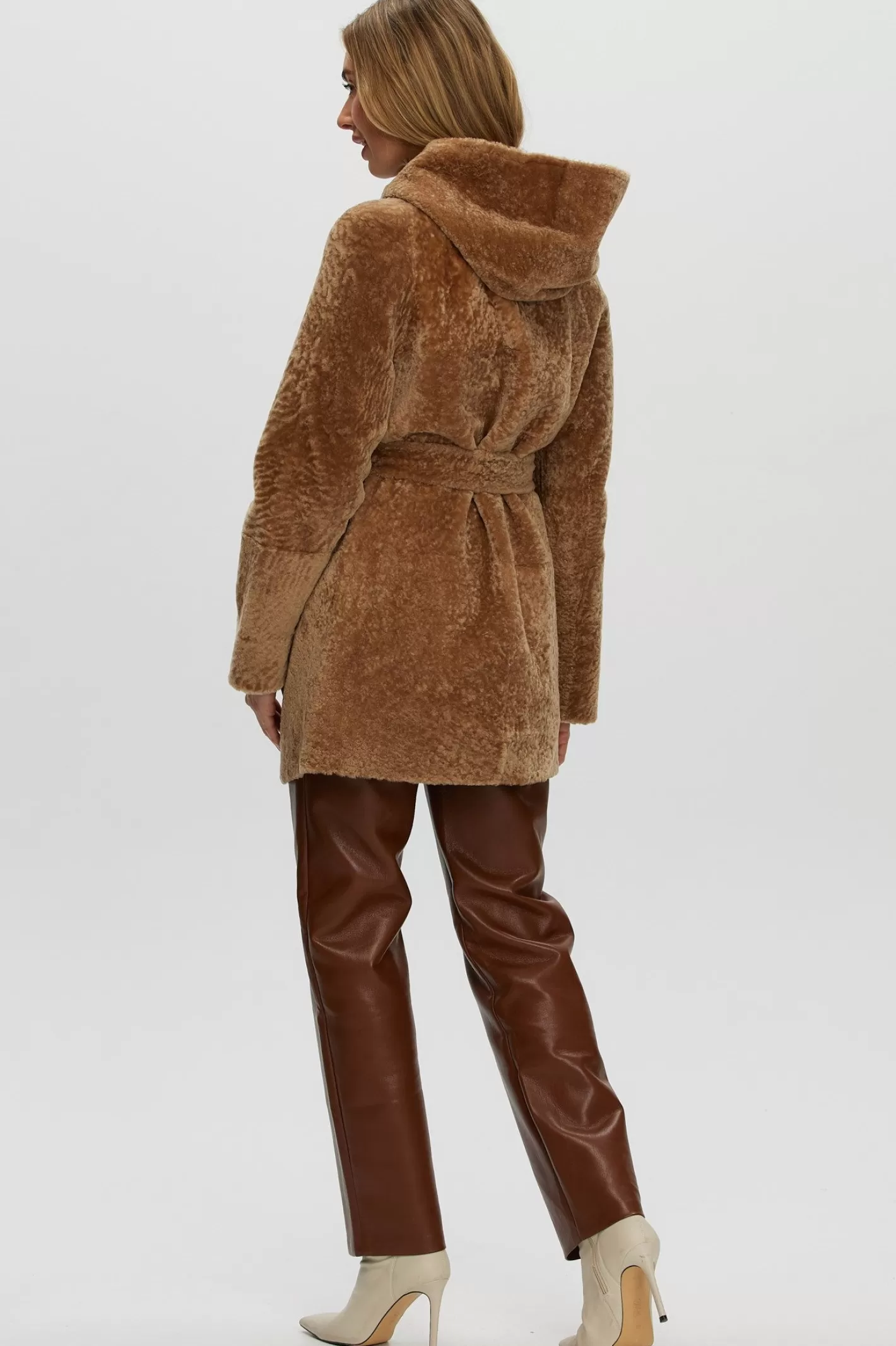 Parka réversible femme GORSKI Montréal - Doudoune en agneau shearling avec fermeture éclair