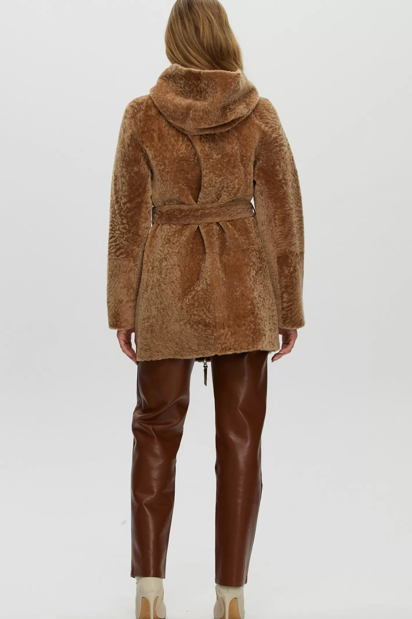 Parka réversible femme GORSKI Montréal - Doudoune en agneau shearling avec fermeture éclair