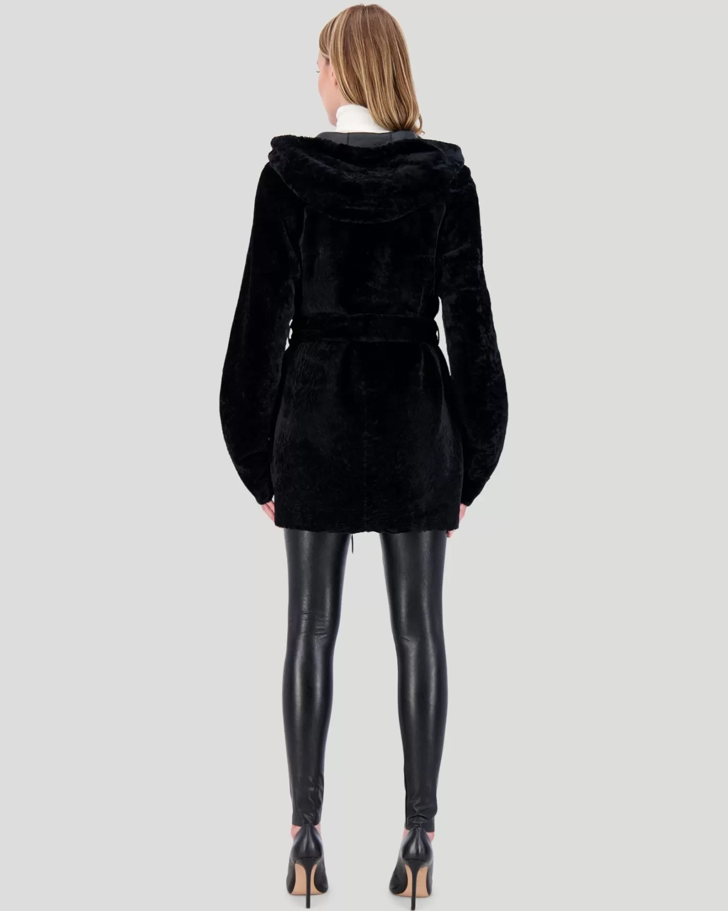 Parka réversible femme GORSKI Montréal - Doudoune en agneau shearling avec fermeture éclair