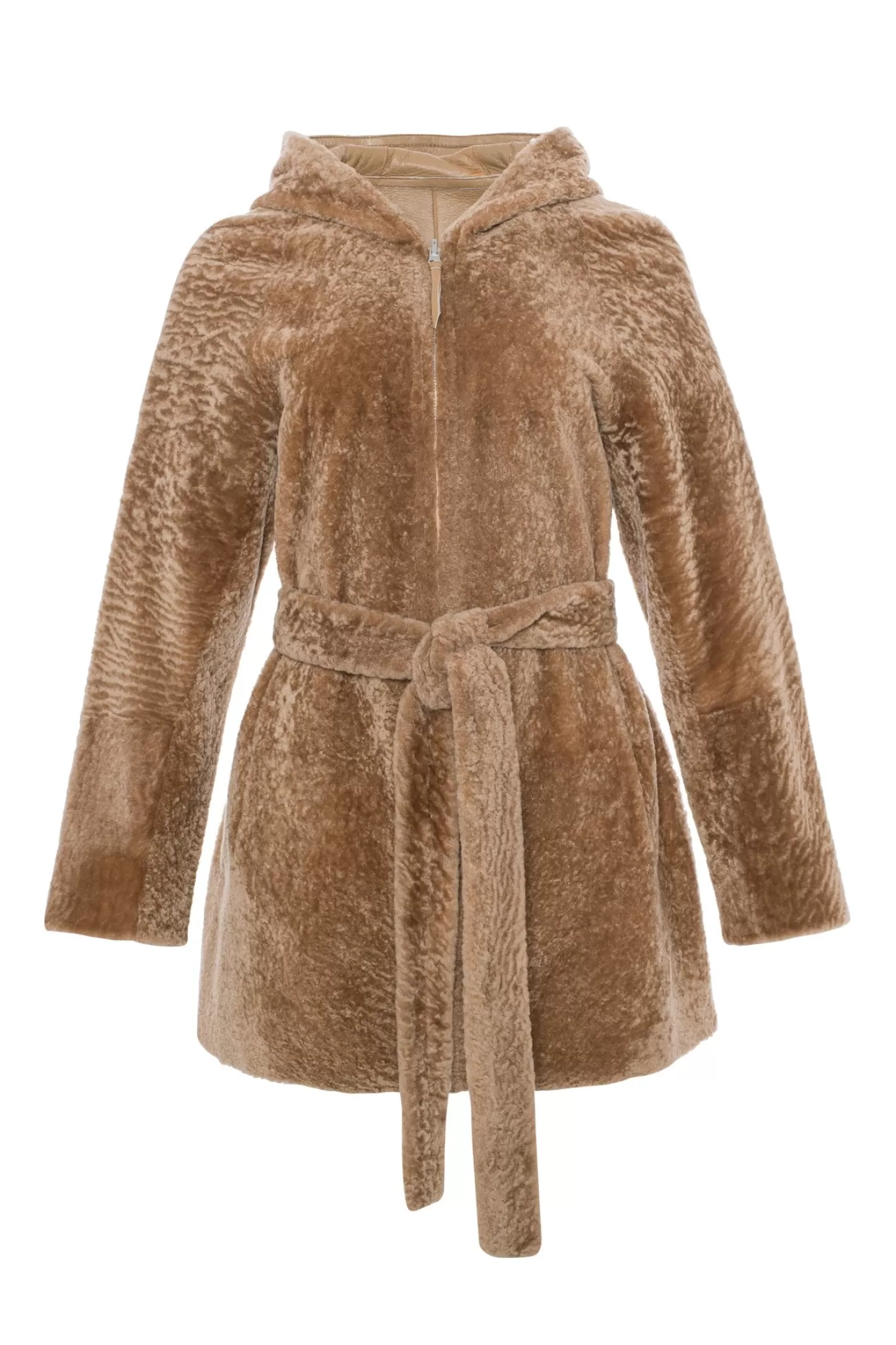 Parka réversible femme GORSKI Montréal - Doudoune en agneau shearling avec fermeture éclair