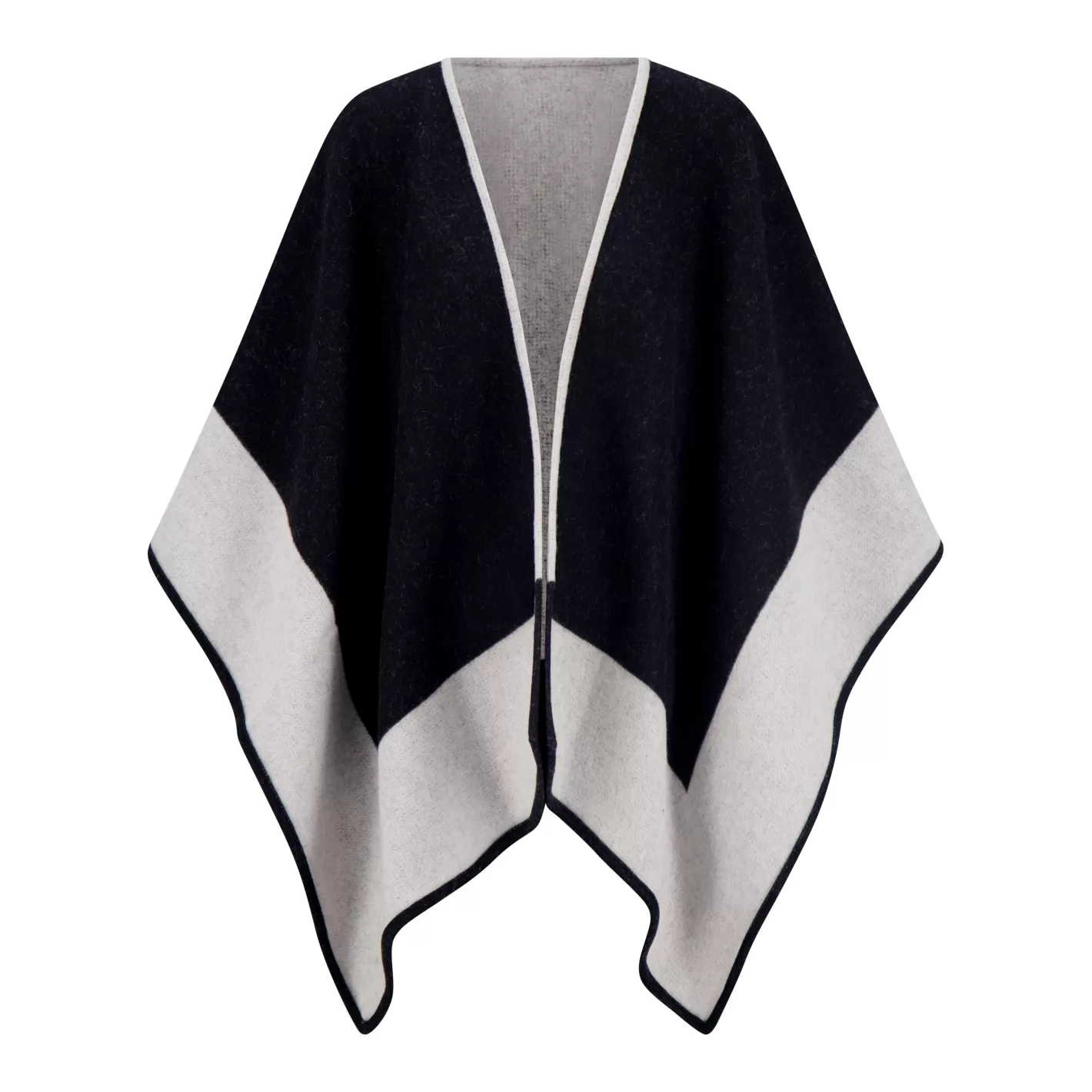 Cape réversible en laine premium pour femme - Collection Montréal GORSKI
