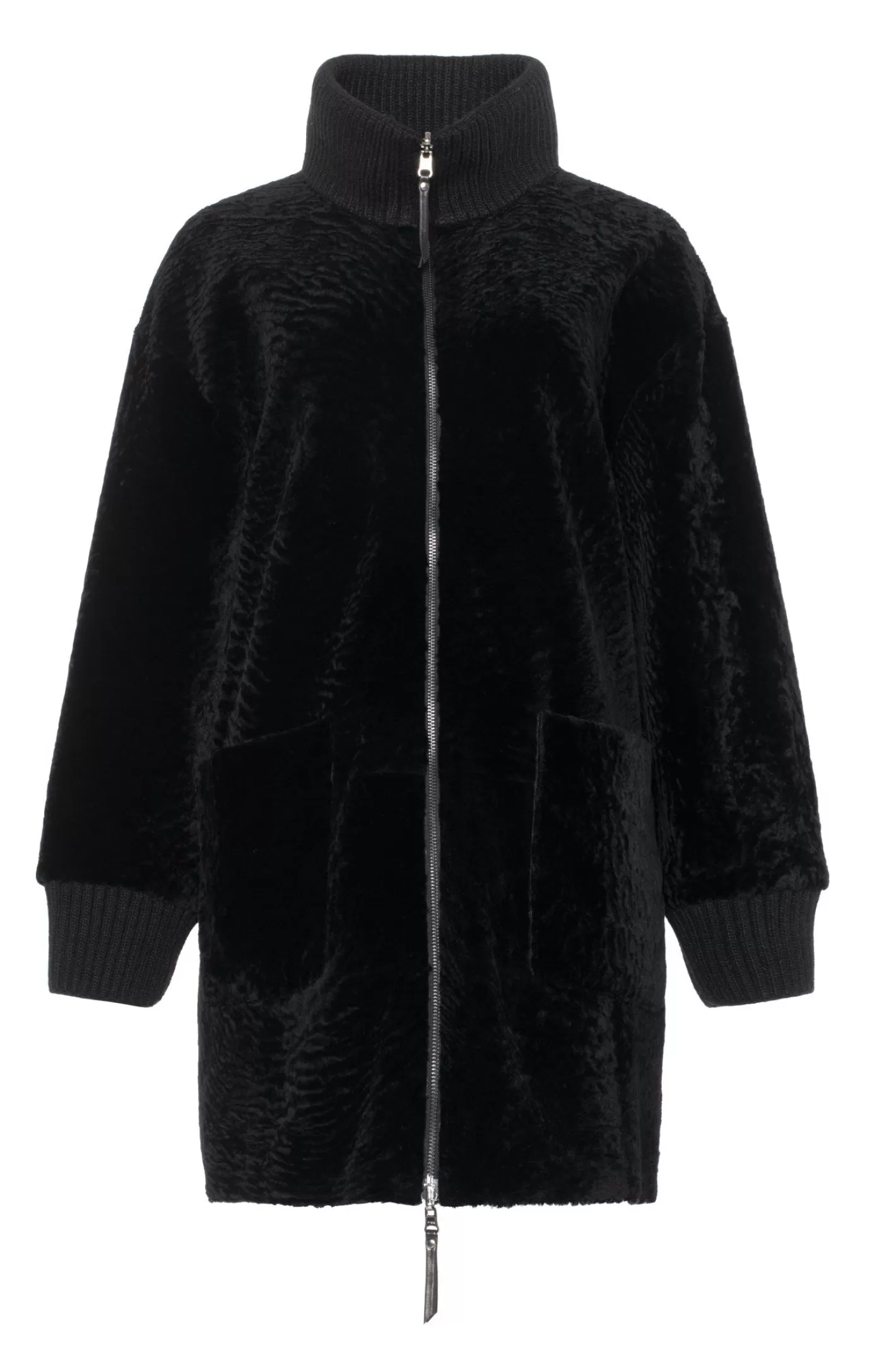 Veste réversible femme GORSKI Montréal - Double face en agneau shearling texturé - Confort hivernal élégant