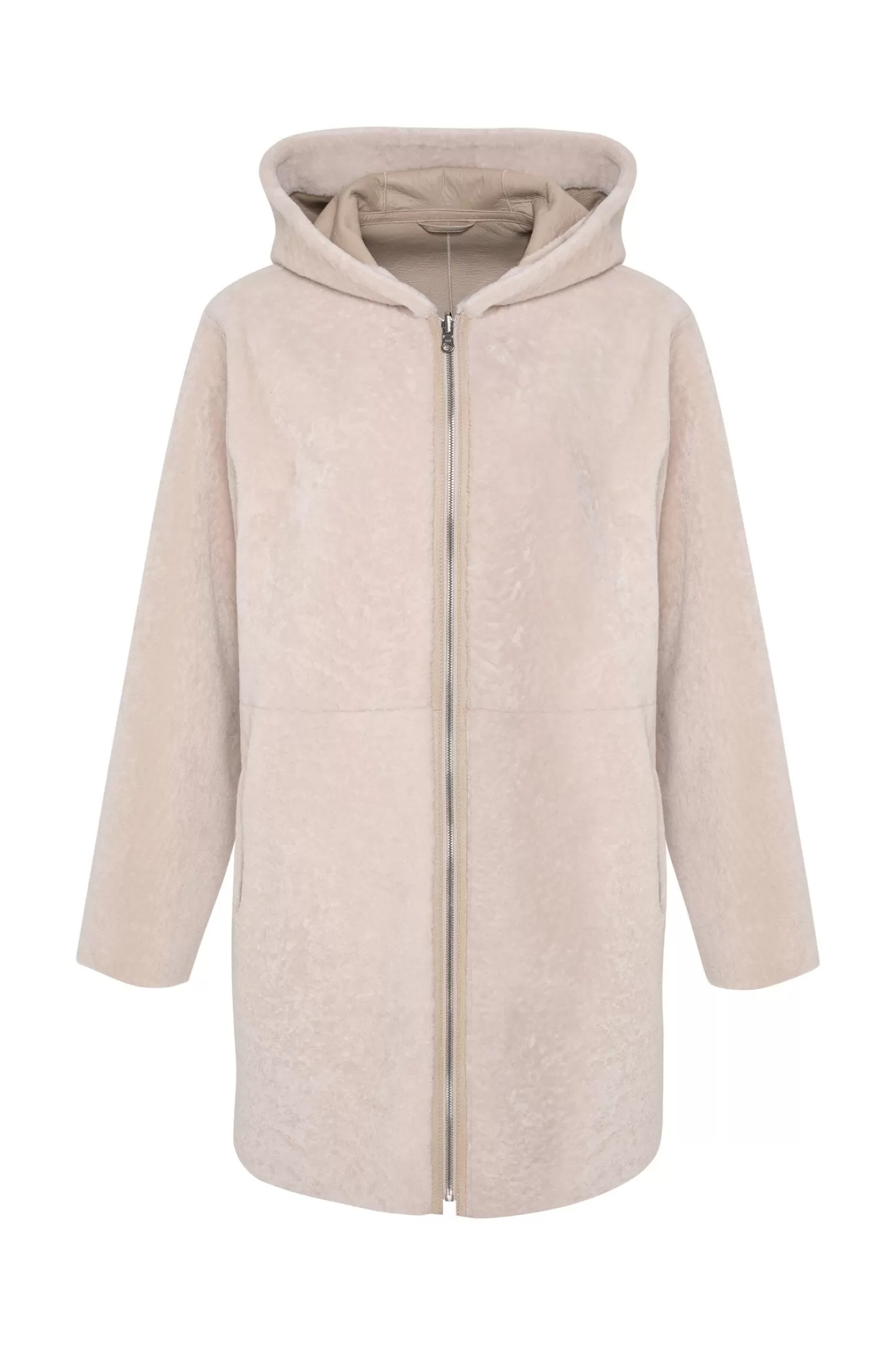 GORSKI Montréal – Doudoune réversible en agneau sherpa texturé pour femme – Style urbain hivernal