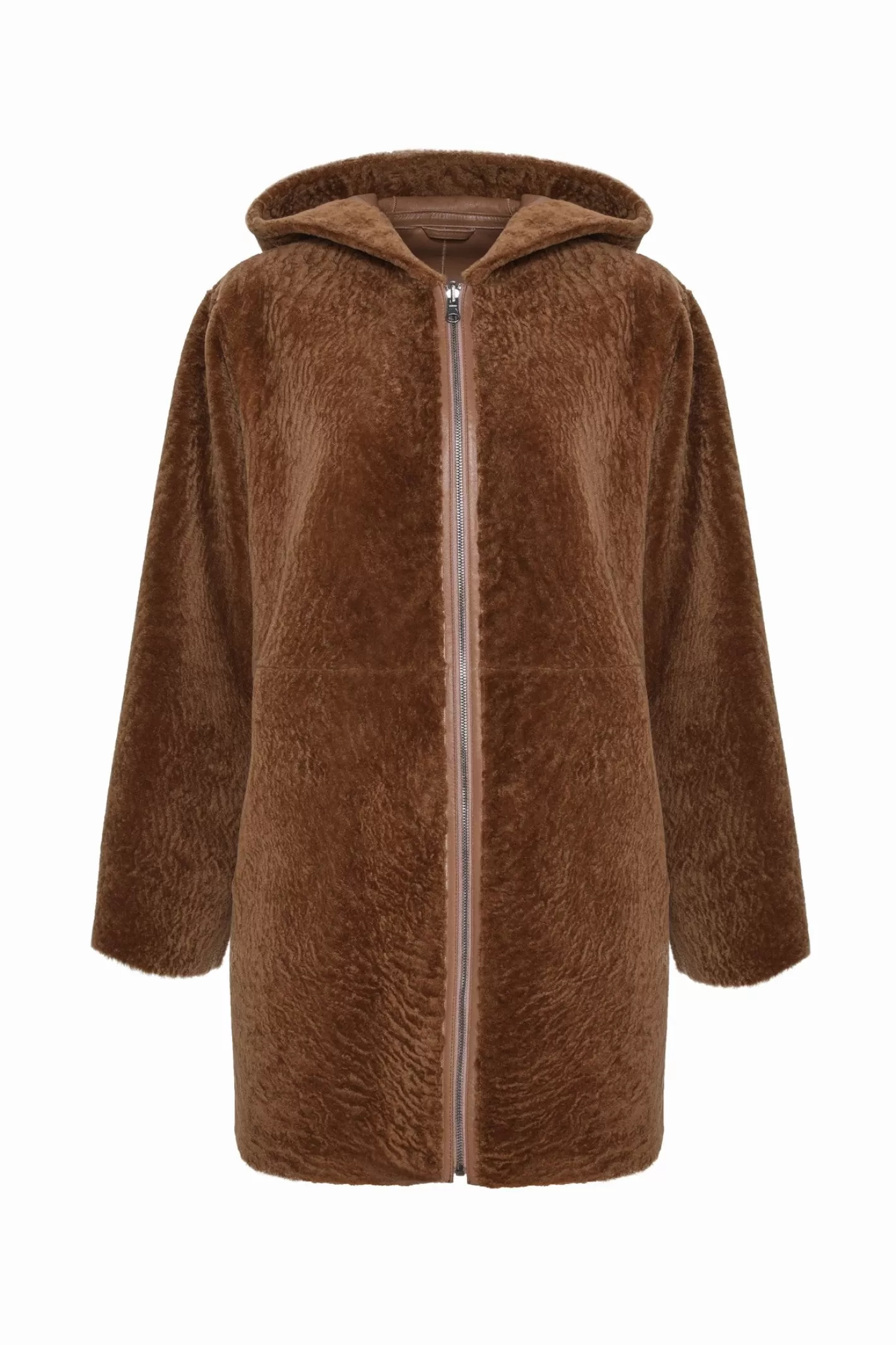 GORSKI Montréal – Doudoune réversible en agneau sherpa texturé pour femme – Style urbain hivernal