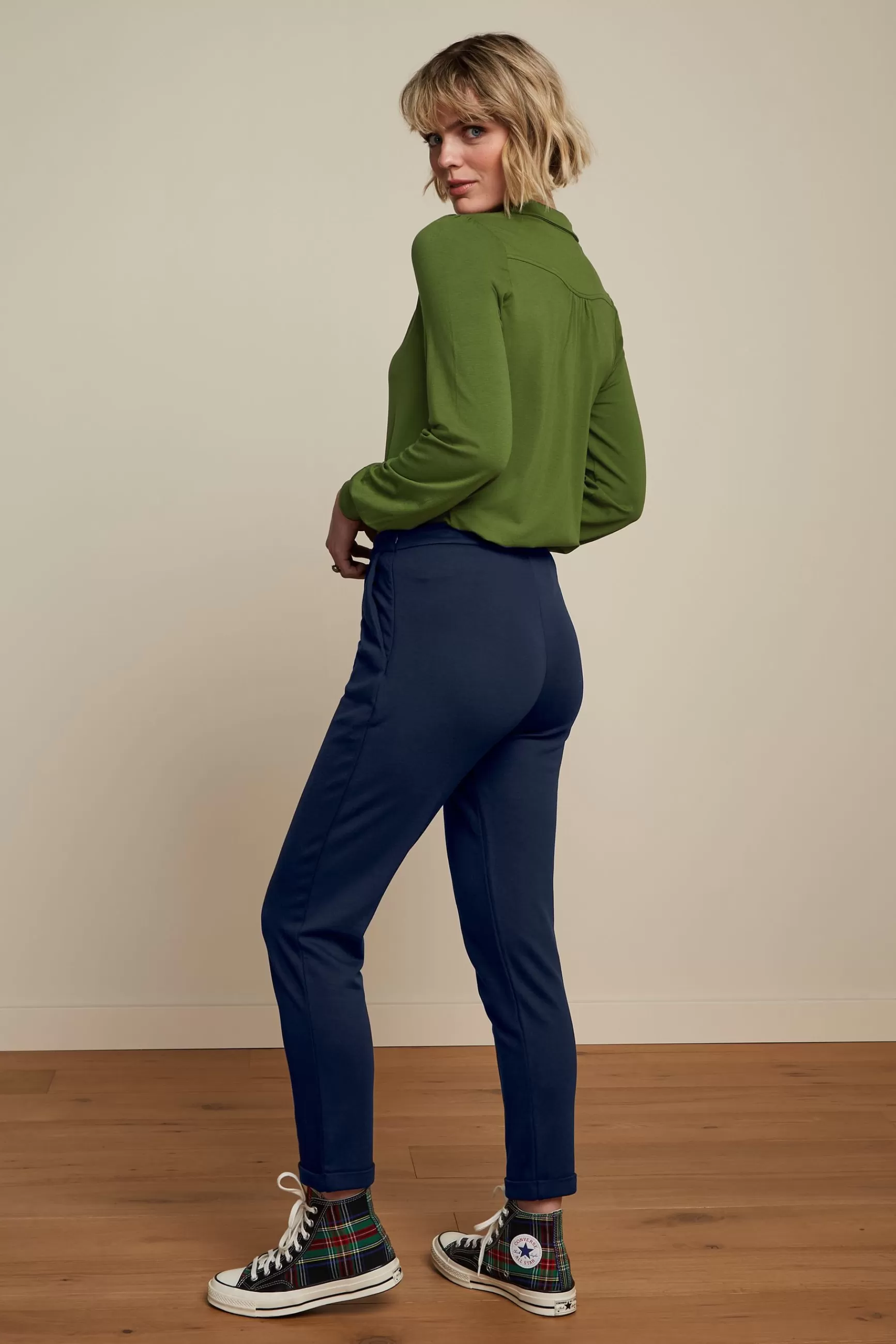 Pantalon Élégant Milano Uni par King Louie - Style Urbain Confortable pour Femme