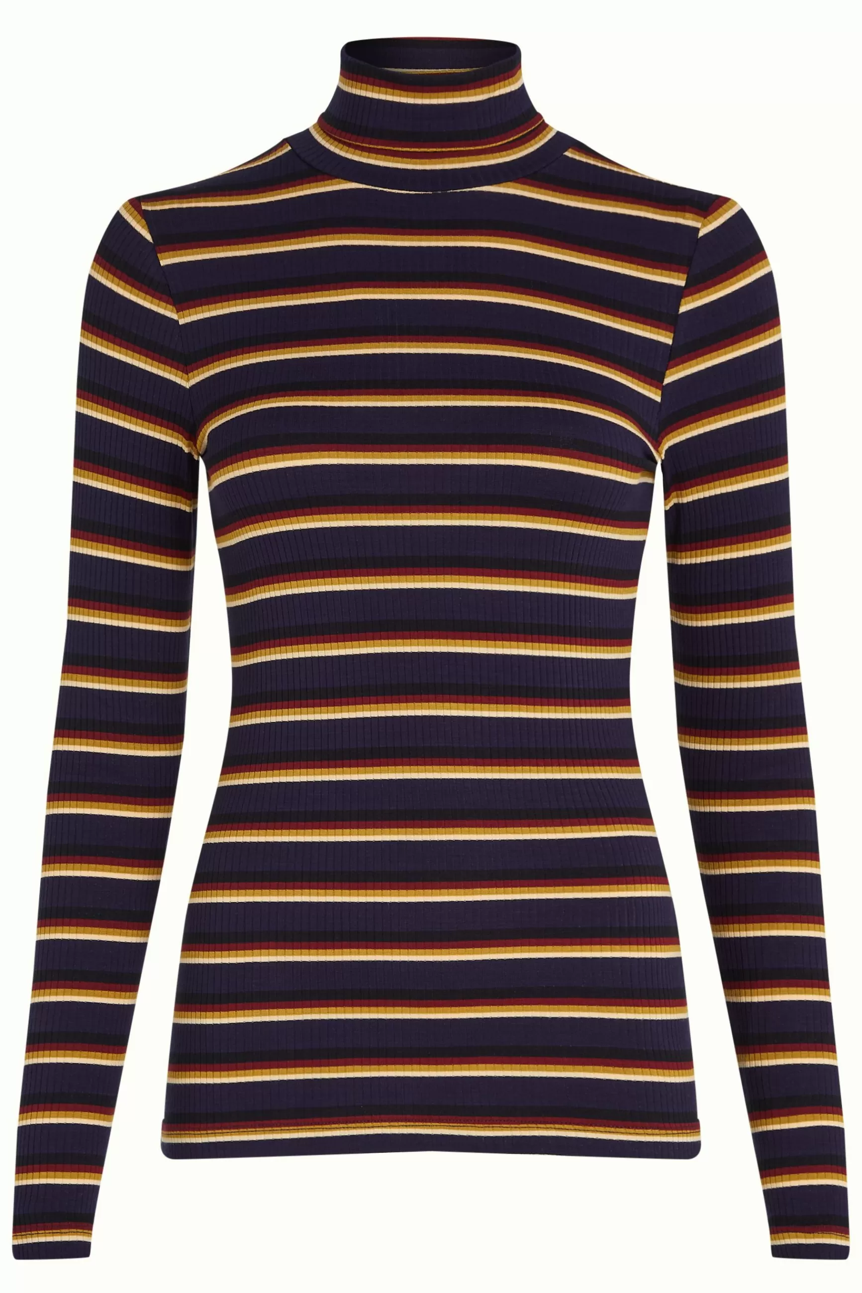 DAMES - Pull col roulé King Louie à rayures intemporelles pour femme