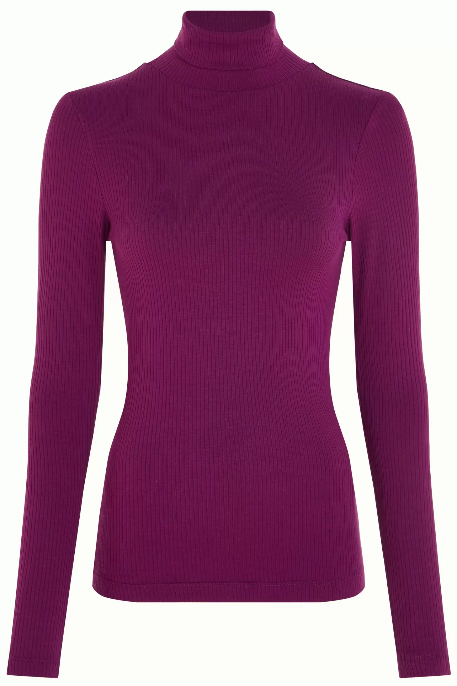 DAMES pour Femmes - Pull Col Roulé King Louie en Côtes Uni