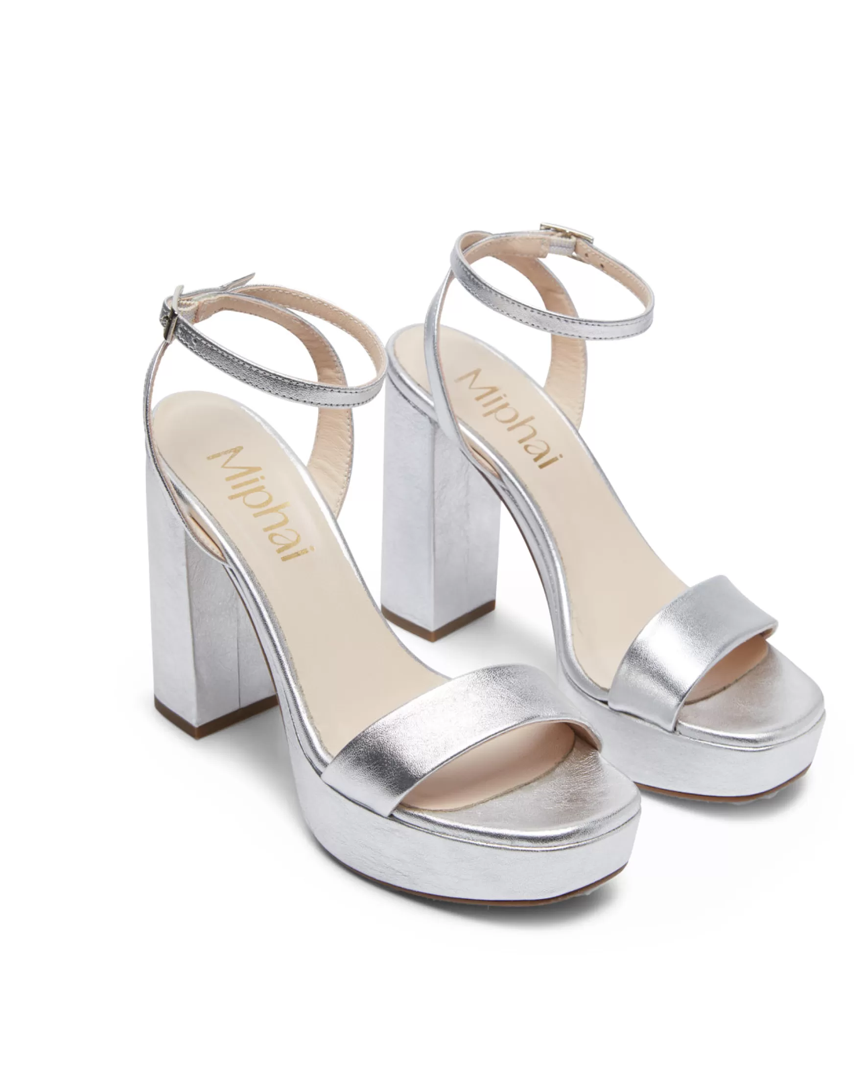 Sandales Zahara en Cuir Souple Argenté - Élégance Bohème Haut de Gamme Miphai