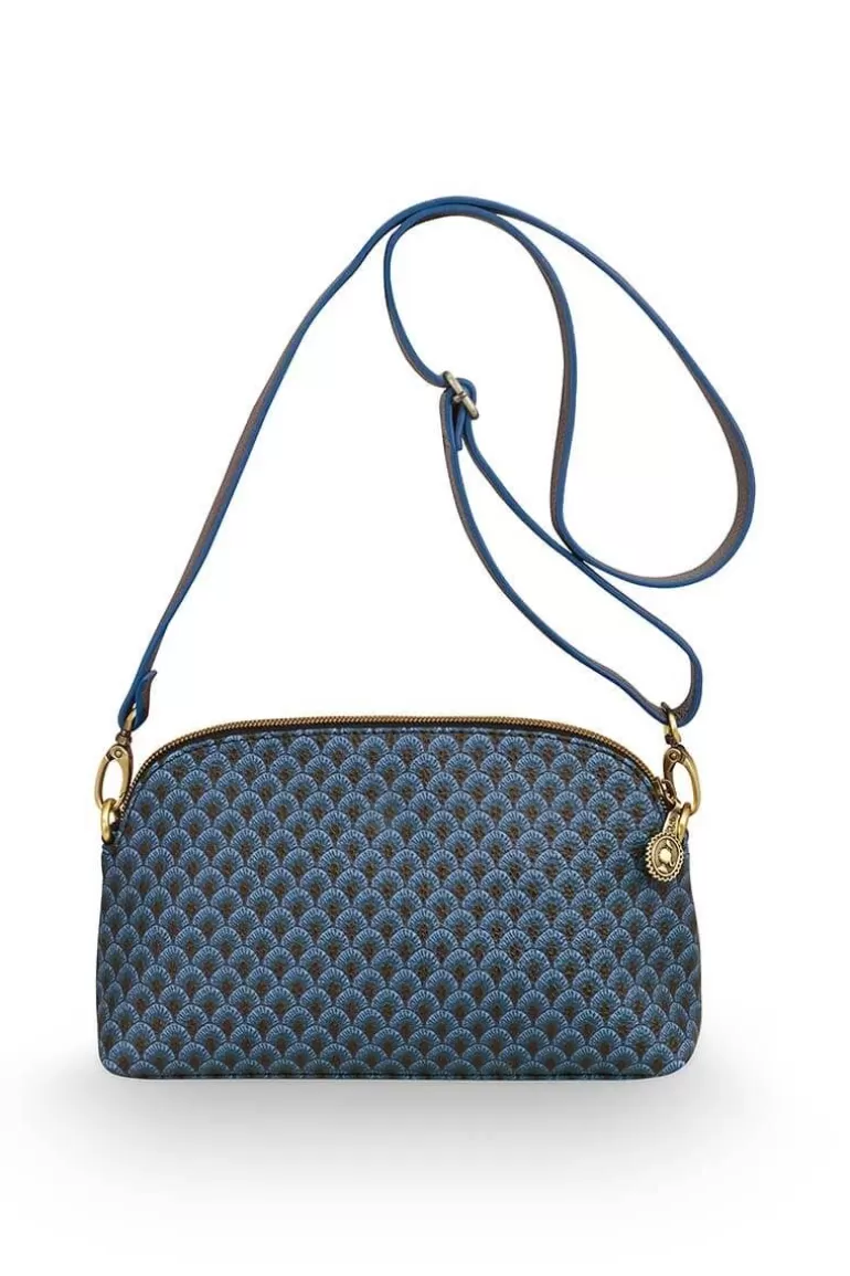 Pip Studio - Sac bandoulière Suki bleu saphir, modèle compact élégant pour un style bohème décontracté (Collection printanière)