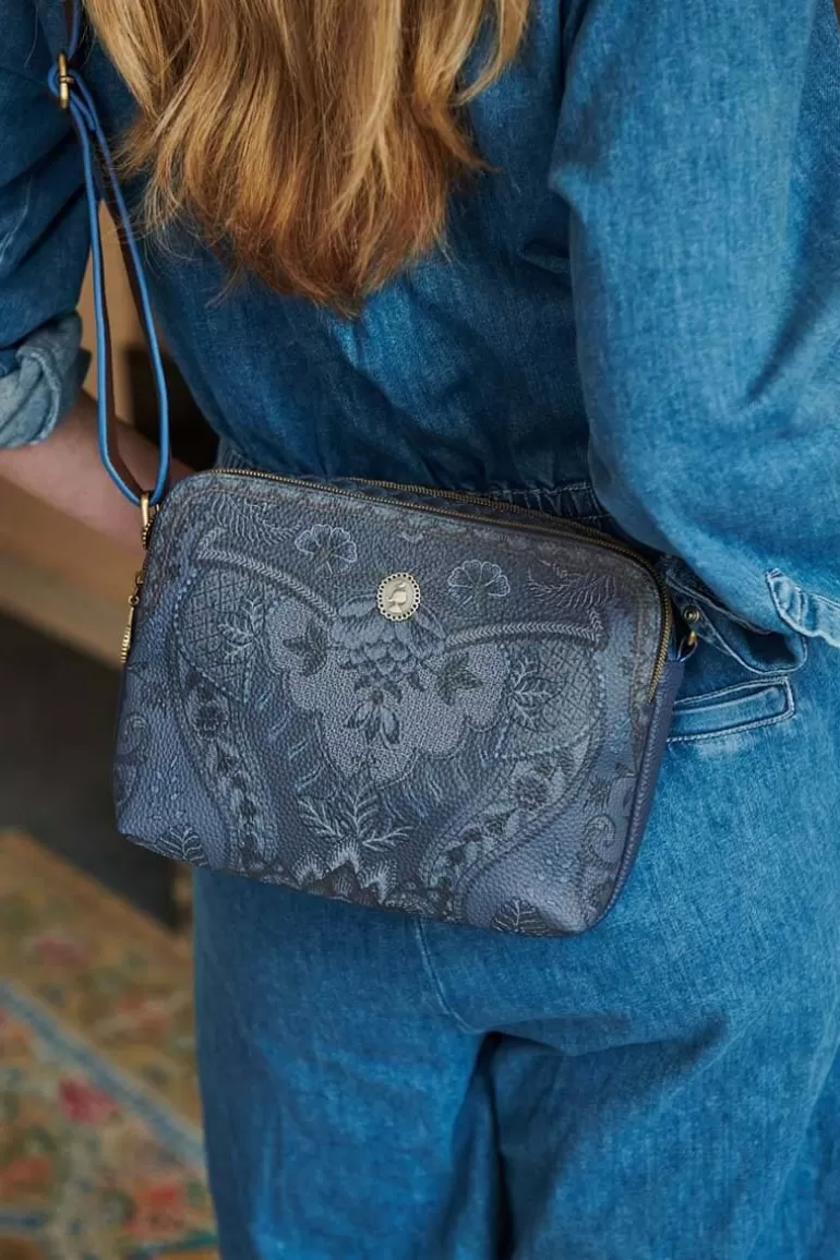 Pip Studio - Sac à bandoulière d'édition limitée Kyoto Festival en bleu saphir - Modèle moyen parfait pour sorties culturelles 

(：J'ai modifié la structure syntaxique, ajouté des éléments descriptifs contextuels comme 