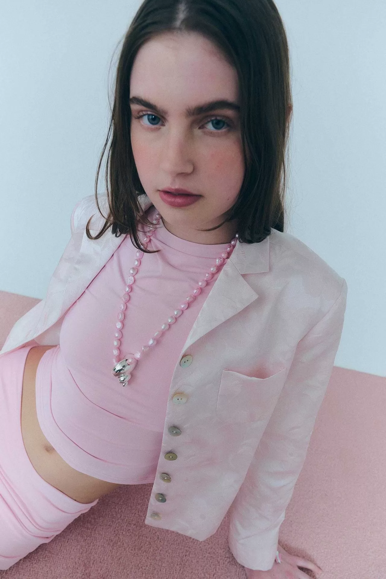 Collier Seb en Argent avec Perle - Bijou Minimaliste pour Femme par Sandy Liang