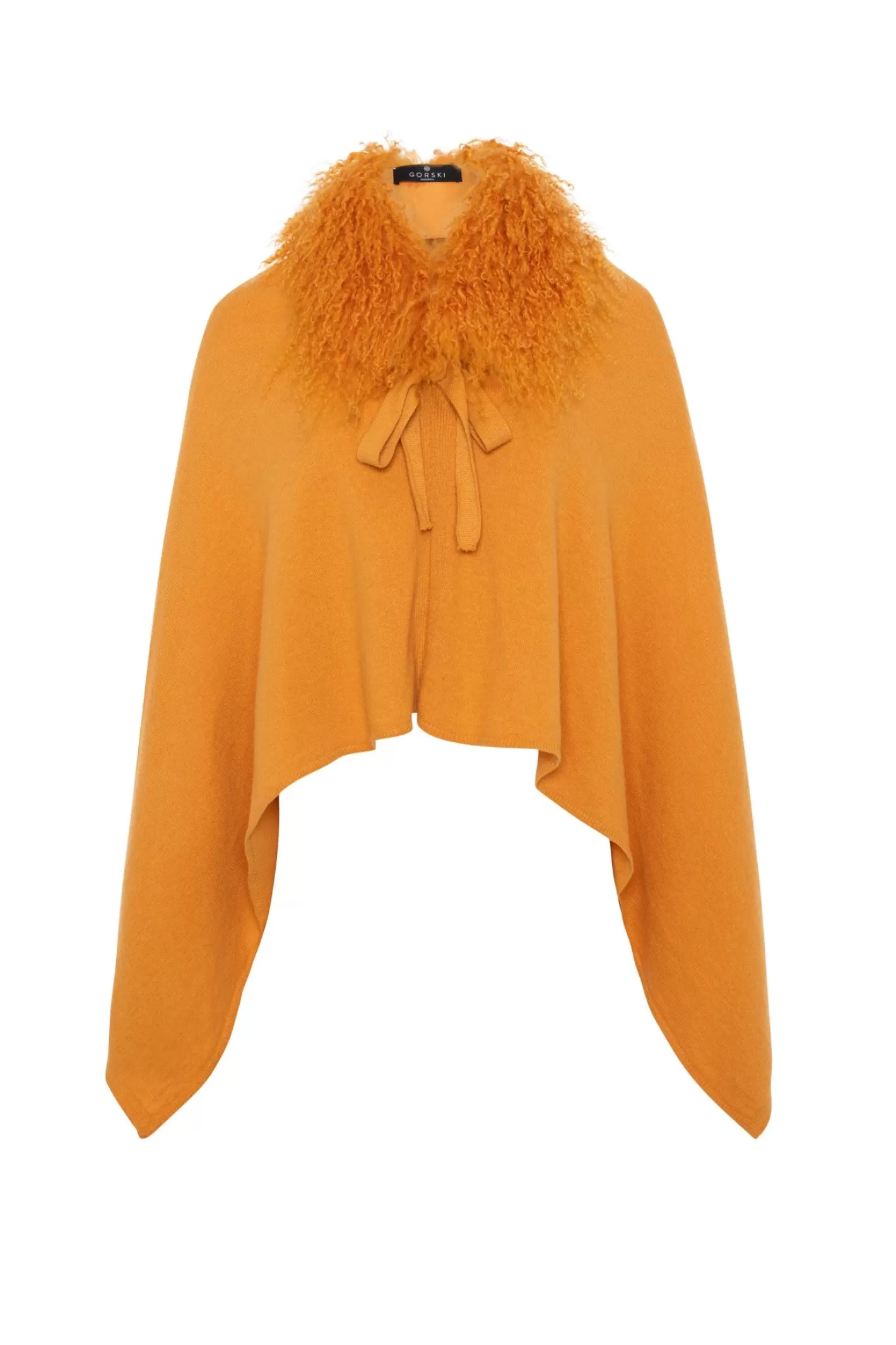 Poncho Femme Élégant GORSKI Montréal - Cachemire et Laine Mérinos avec Col en Agneau de Mongolie  

Douceur Haut de Gamme : Poncho Mixte en Mélange Premium pour Femmes  
Coloration Naturelle - Collar Doublure d'Agneau Mongol Authentique  
Style Urbain Montréalais Confortable pour Toutes Saisons