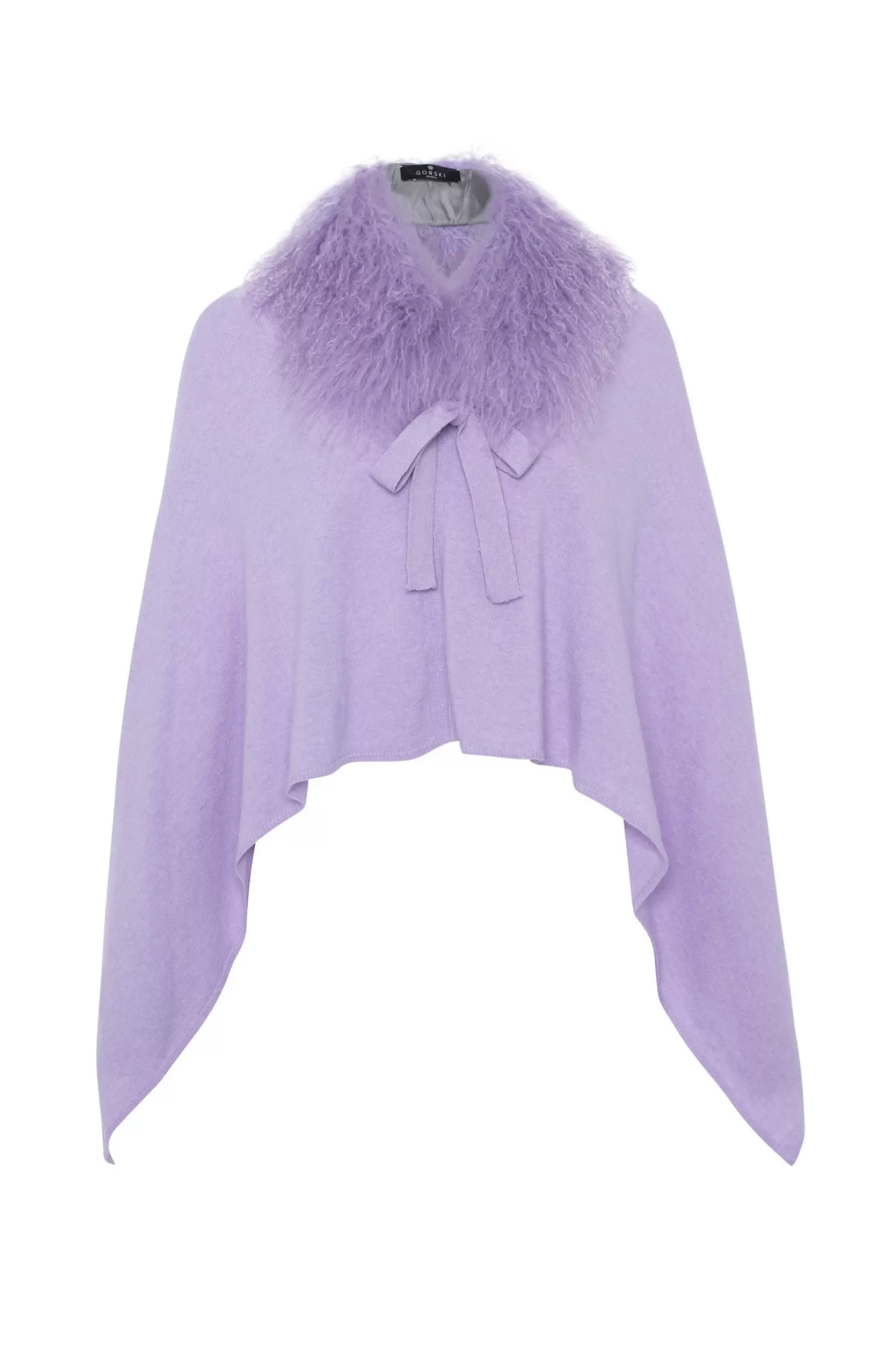 Poncho Femme Élégant GORSKI Montréal - Cachemire et Laine Mérinos avec Col en Agneau de Mongolie  

Douceur Haut de Gamme : Poncho Mixte en Mélange Premium pour Femmes  
Coloration Naturelle - Collar Doublure d'Agneau Mongol Authentique  
Style Urbain Montréalais Confortable pour Toutes Saisons