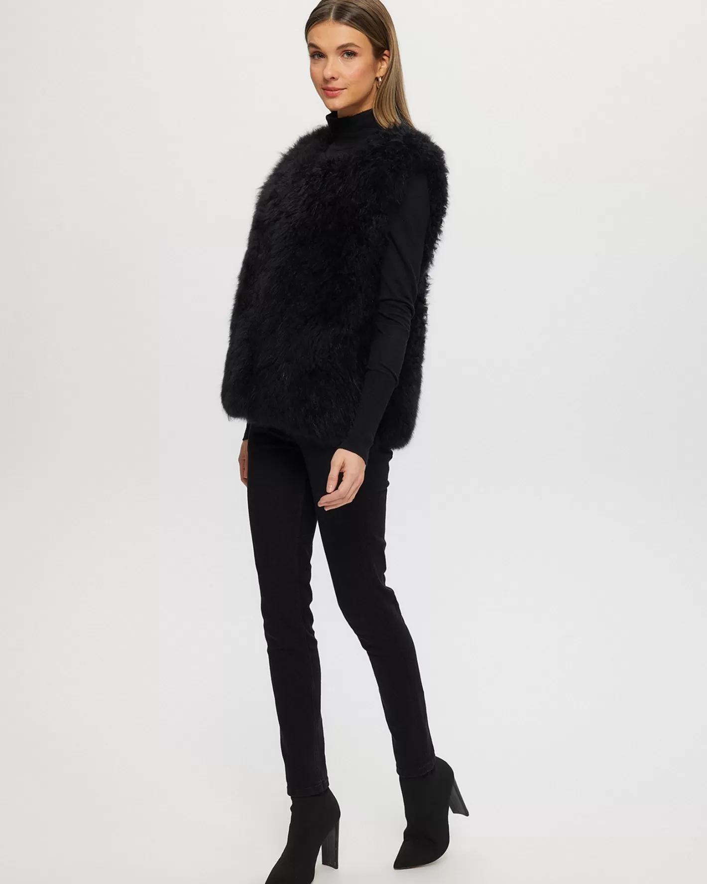 Veste Femme Printemps en Cachemire Luxe - Style Décontracté sans Col par GORSKI Montréal