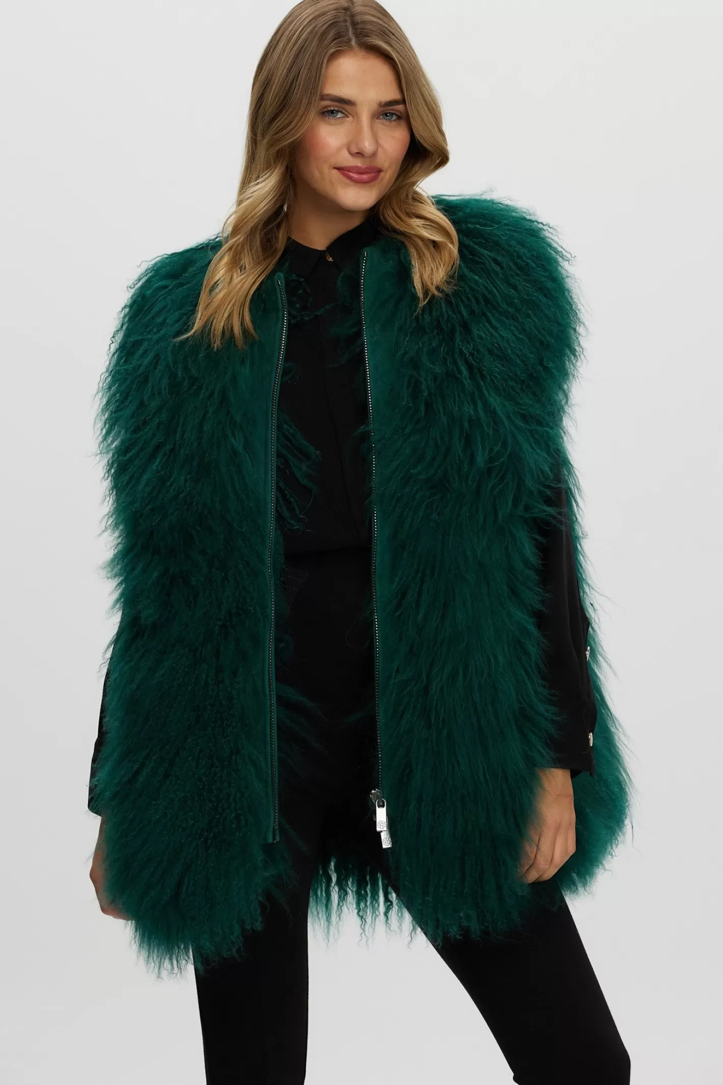 Veste Doudoune Légère GORSKI - Style Montréalais en Laine Mongole - Fermeture Éclair Élégante pour Femme