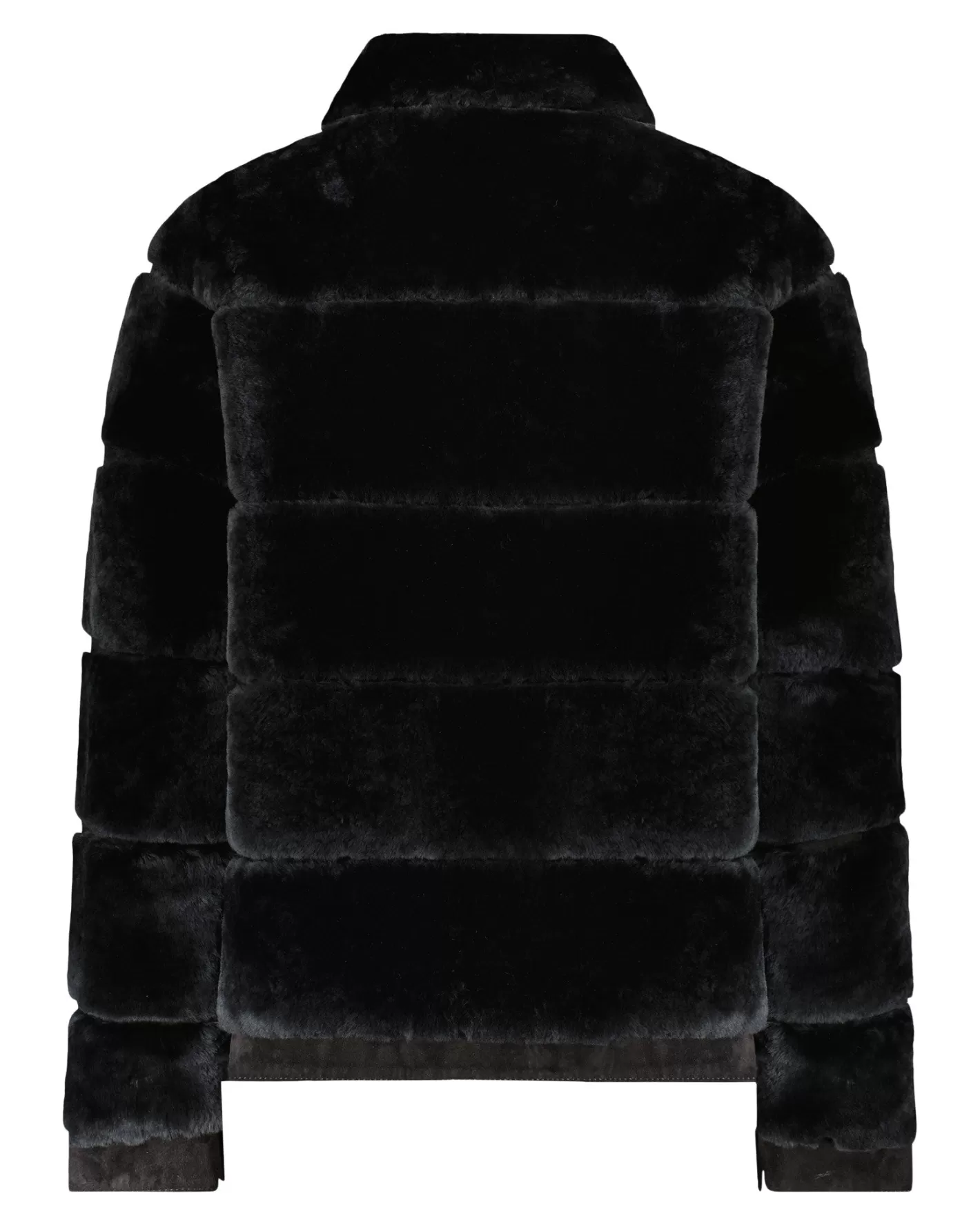 Veste Bomber Femme GORSKI - Doudoune en Agneau Shearling Montréal avec Broderies Artistiques