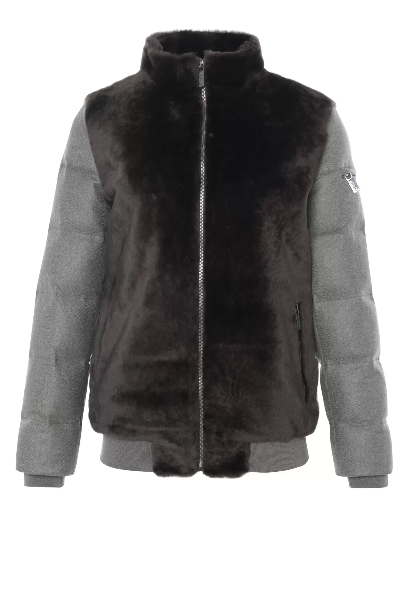 Veste féminine GORSKI Montréal - Doublure en agneau shearling avec manches et dos matelassés en cachemire Loro Piana et laine duveteuse