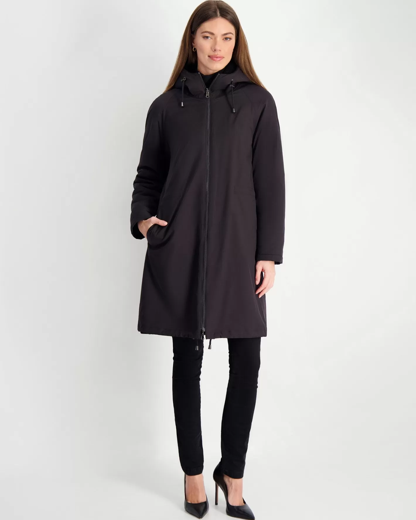 Parka réversible en agneau shearling et nylon - Édition exclusive Montréal par GORSKI pour femme